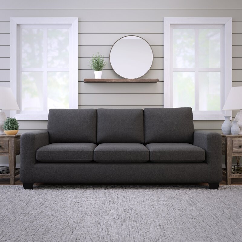 Kane 83” Square Arm Sofa With Reversible Cushions