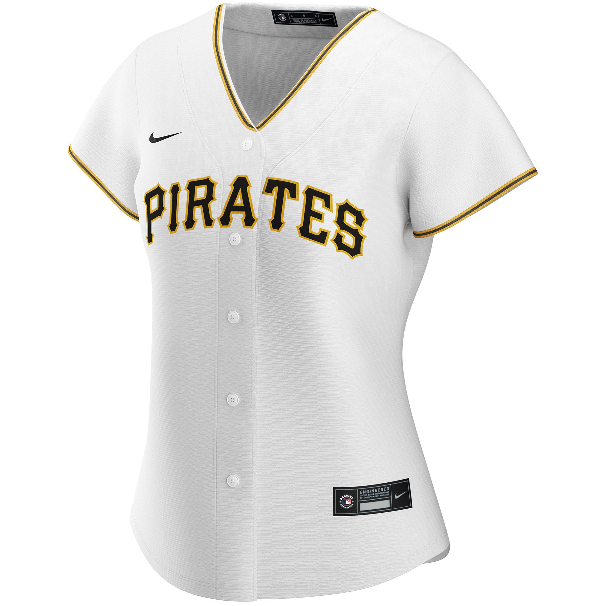 Pittsburgh Pirates Women's Home Replica Custom Jersey - White