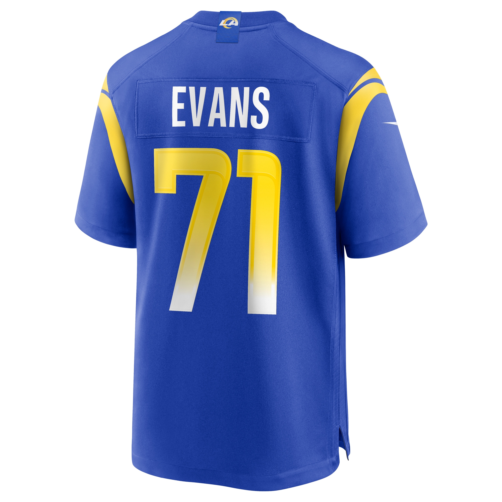 Bobby Evans Los Angeles RamsGame Jersey - Royal