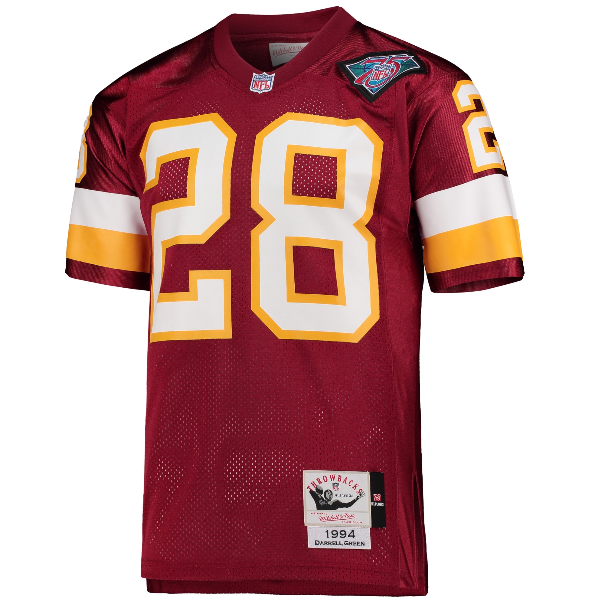 Darrell Green Washington Football Team Mitchell & Ness 1994 Authentic Retired Player Jersey - Burgundy