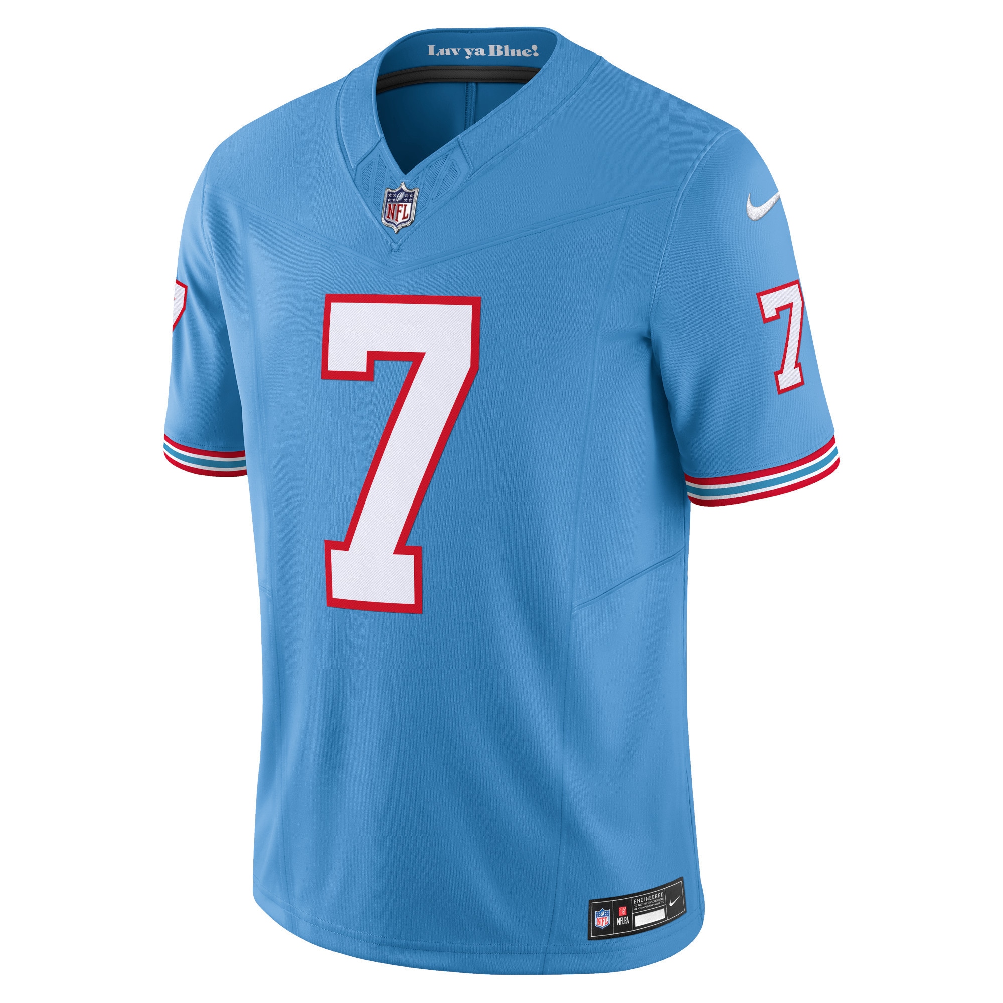 Malik Willis Tennessee TitansOilers Throwback Vapor F.U.S.E. Limited Jersey - Light Blue