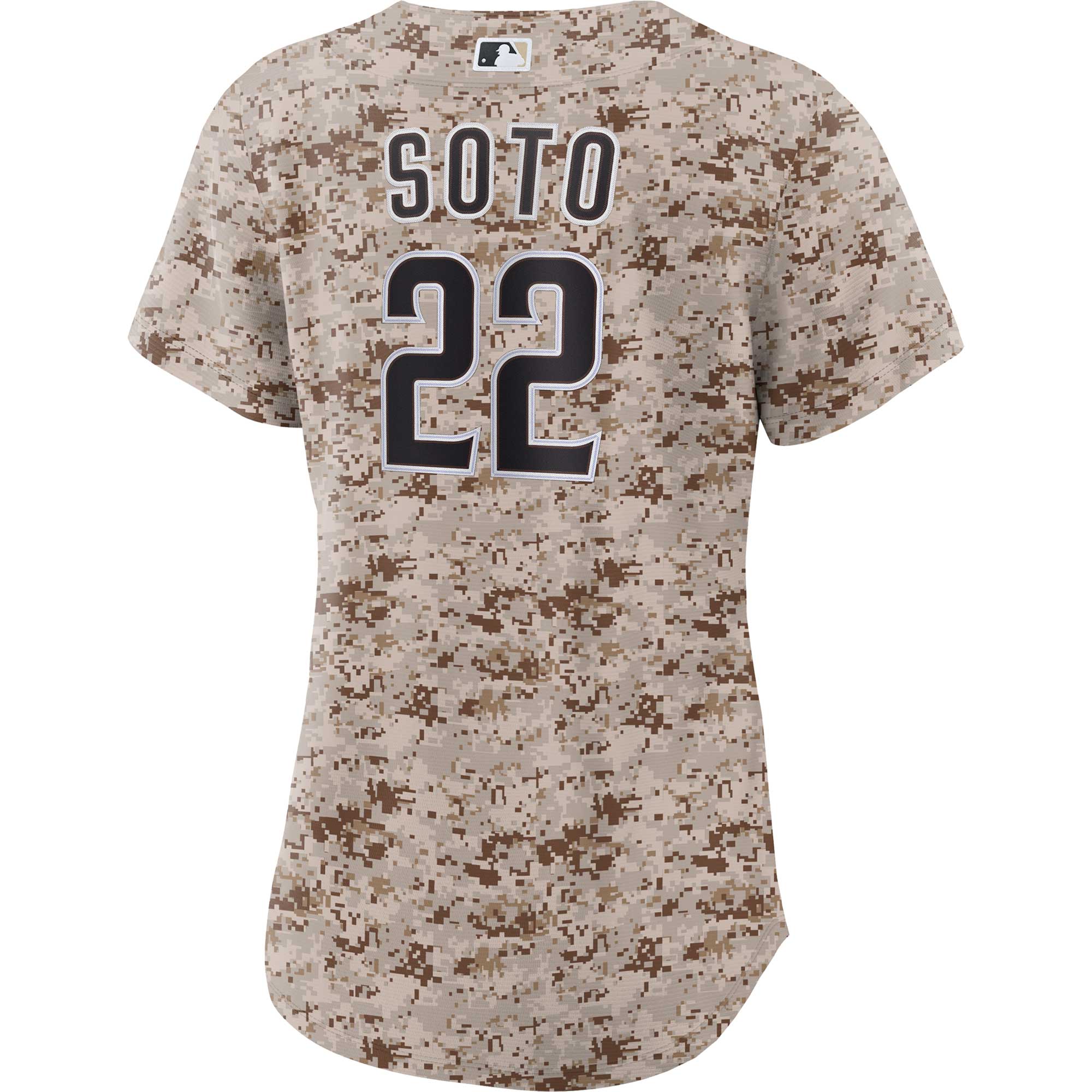 Juan Soto San Diego Padres Women's USMC Alternate Replica Player Jersey - Camo