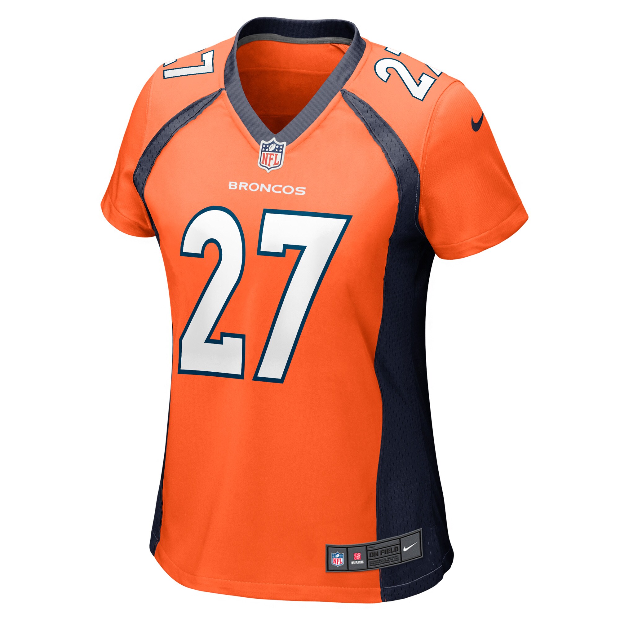 Damarri Mathis Denver Broncos Women's Game Player Jersey - Orange