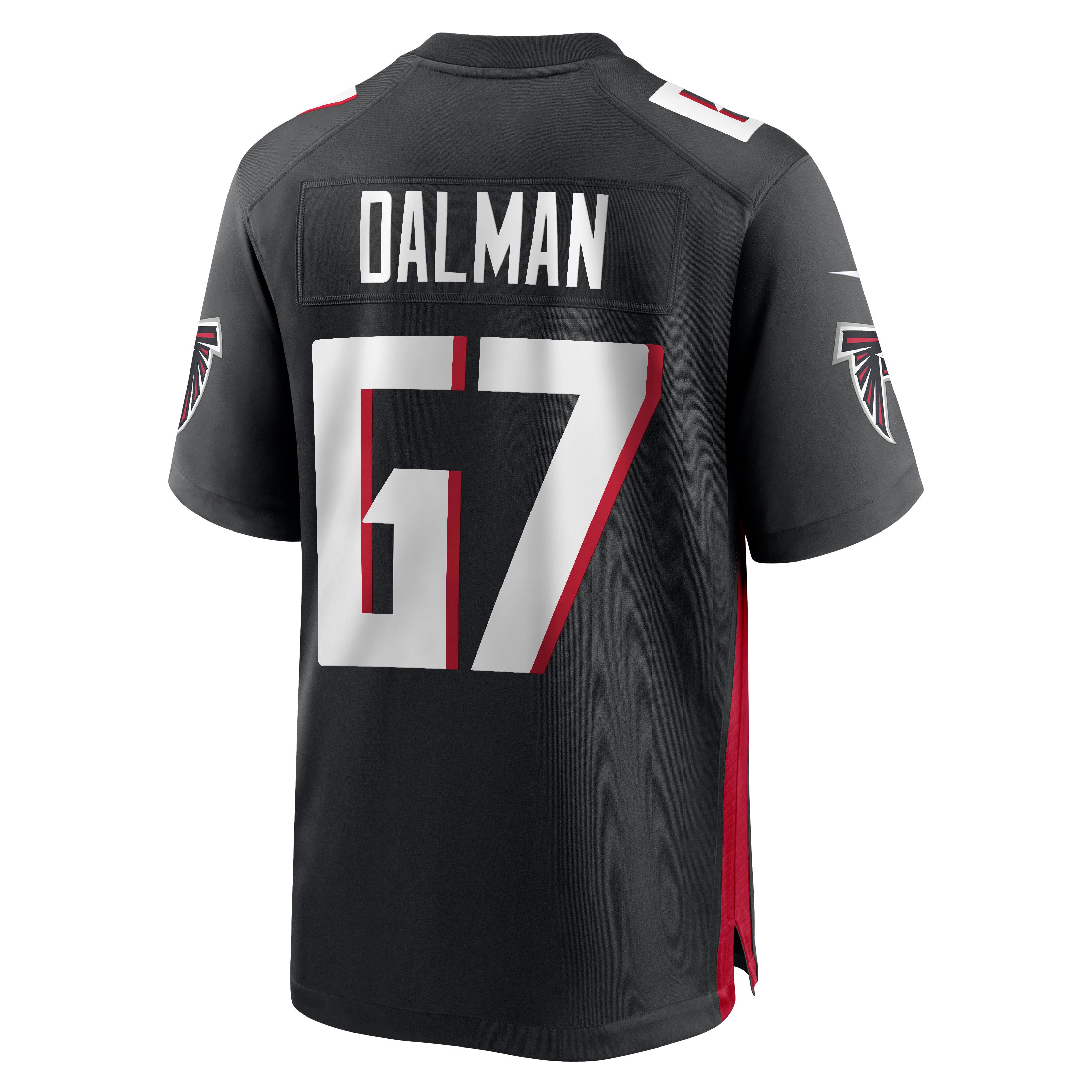 Drew Dalman Atlanta FalconsGame Jersey - Black