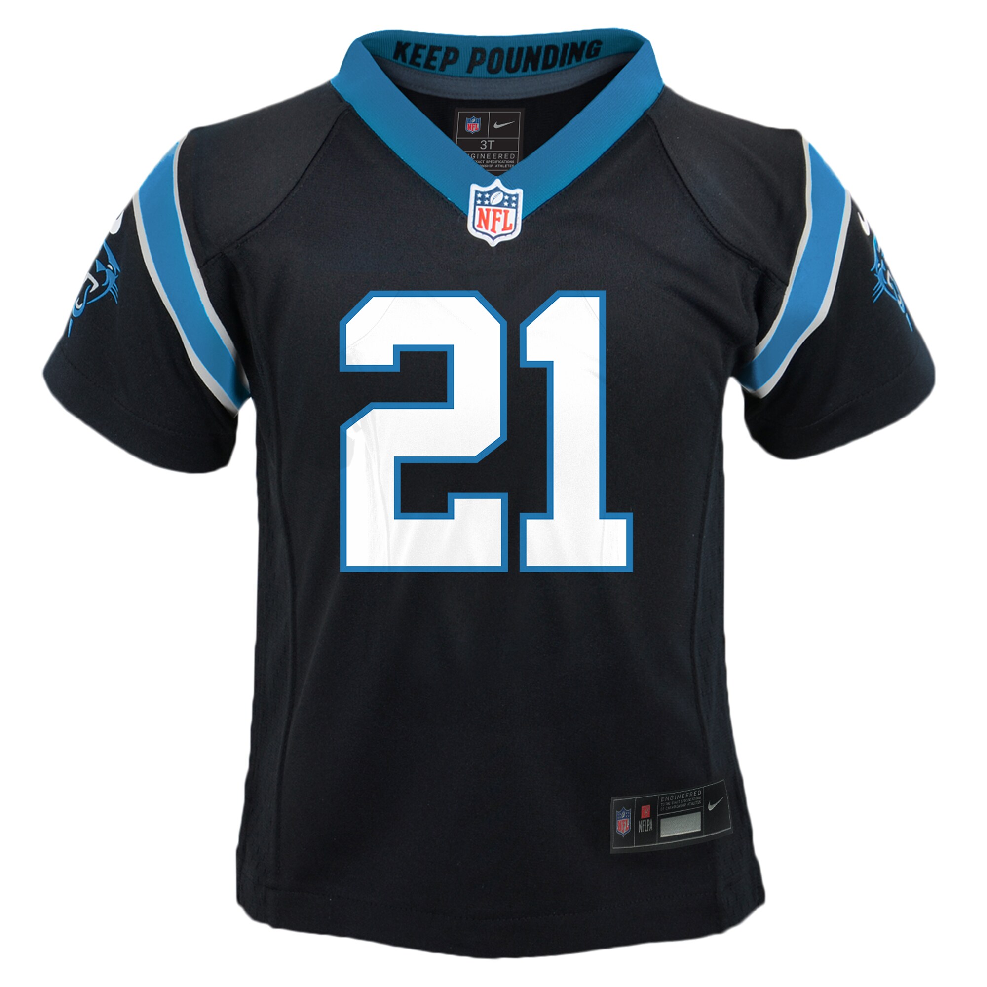 Jeremy Chinn Carolina PanthersToddler Game Jersey - Black