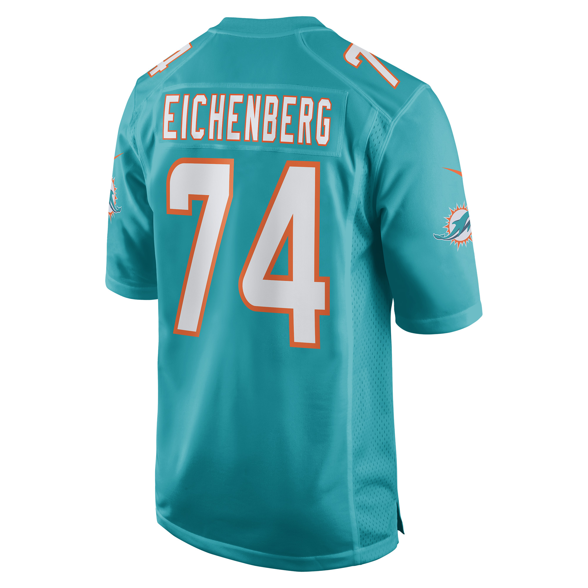Liam Eichenberg Miami DolphinsGame Jersey - Aqua