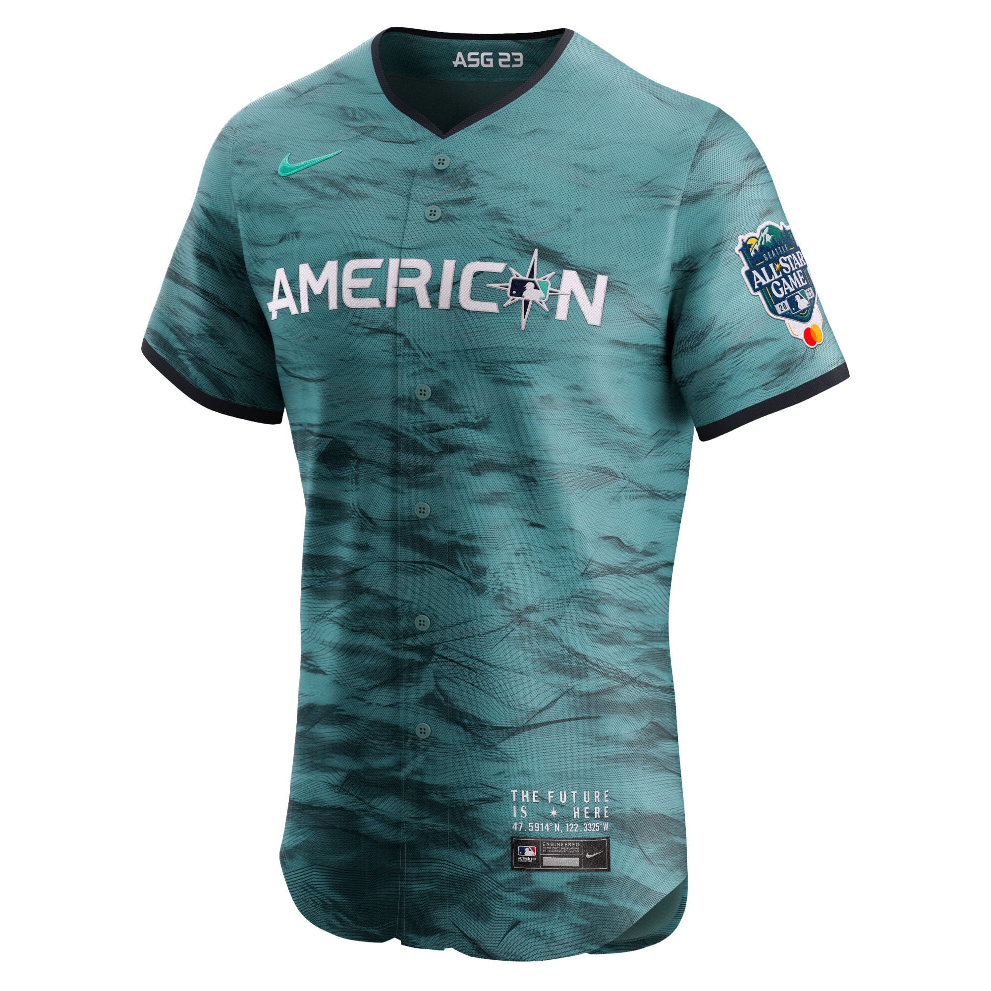 American League2023 MLB All-Star Game Vapor Premier Elite Jersey - Teal