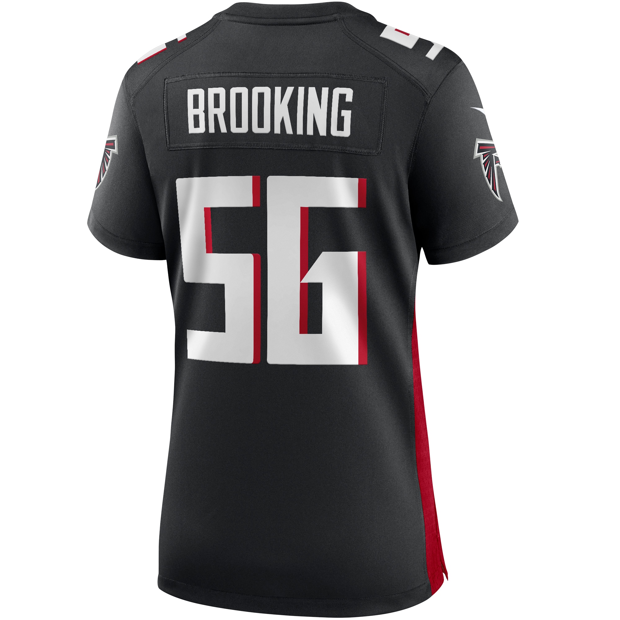 Keith Brooking Atlanta Falcons Women's Game Retired Player Jersey - Black