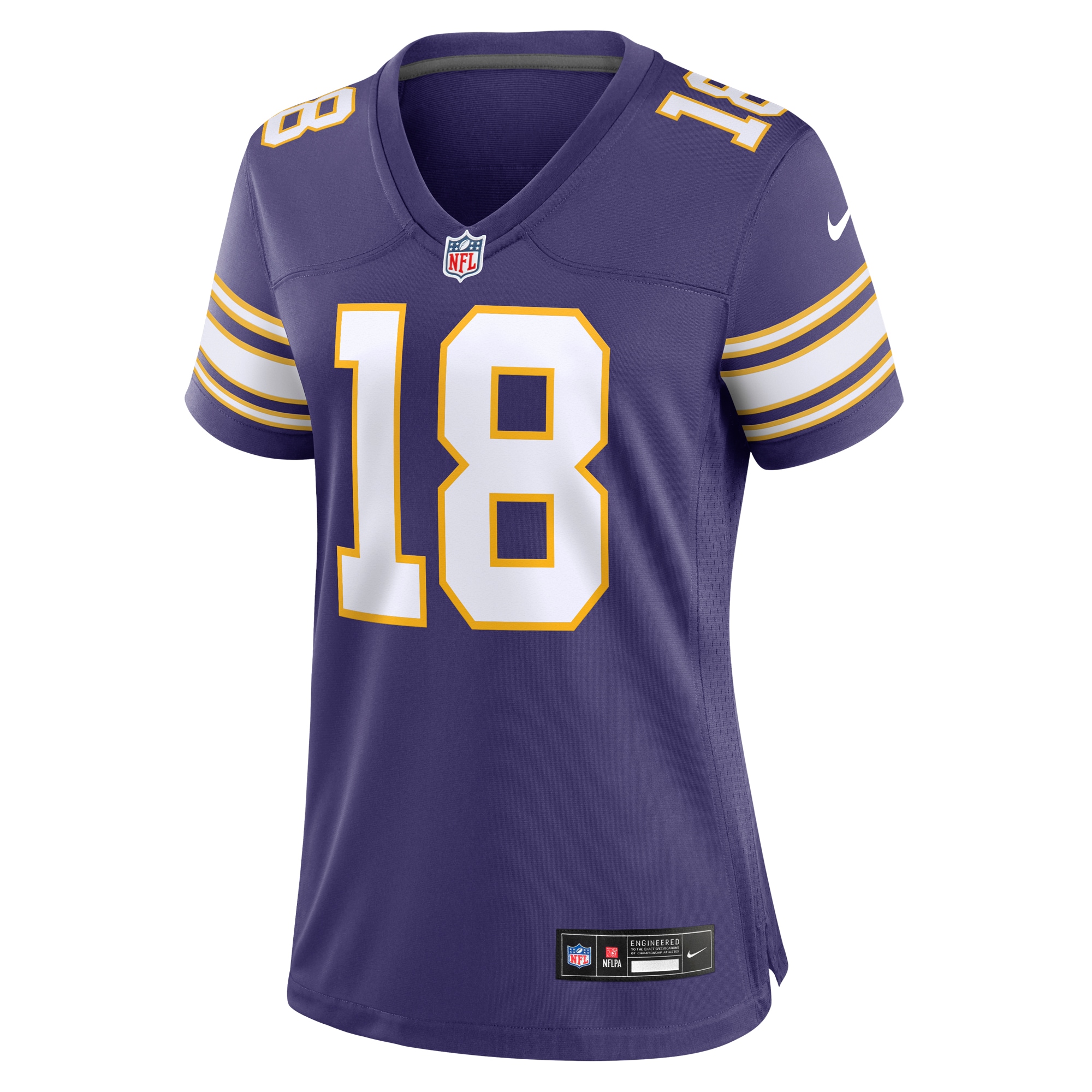 Justin Jefferson Minnesota Vikings Women's Classic Player Game Jersey - Purple