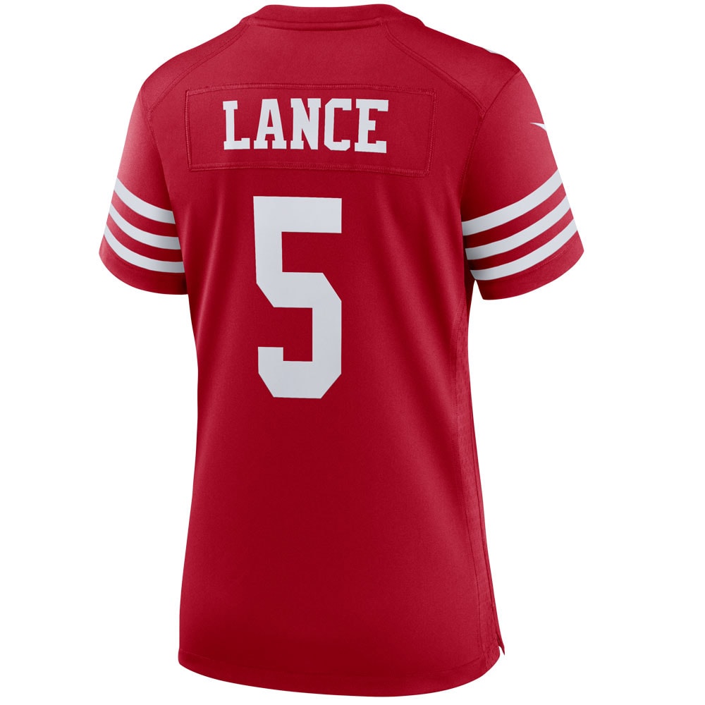 Trey Lance San Francisco 49ers Women's Team Player Game Jersey - Scarlet