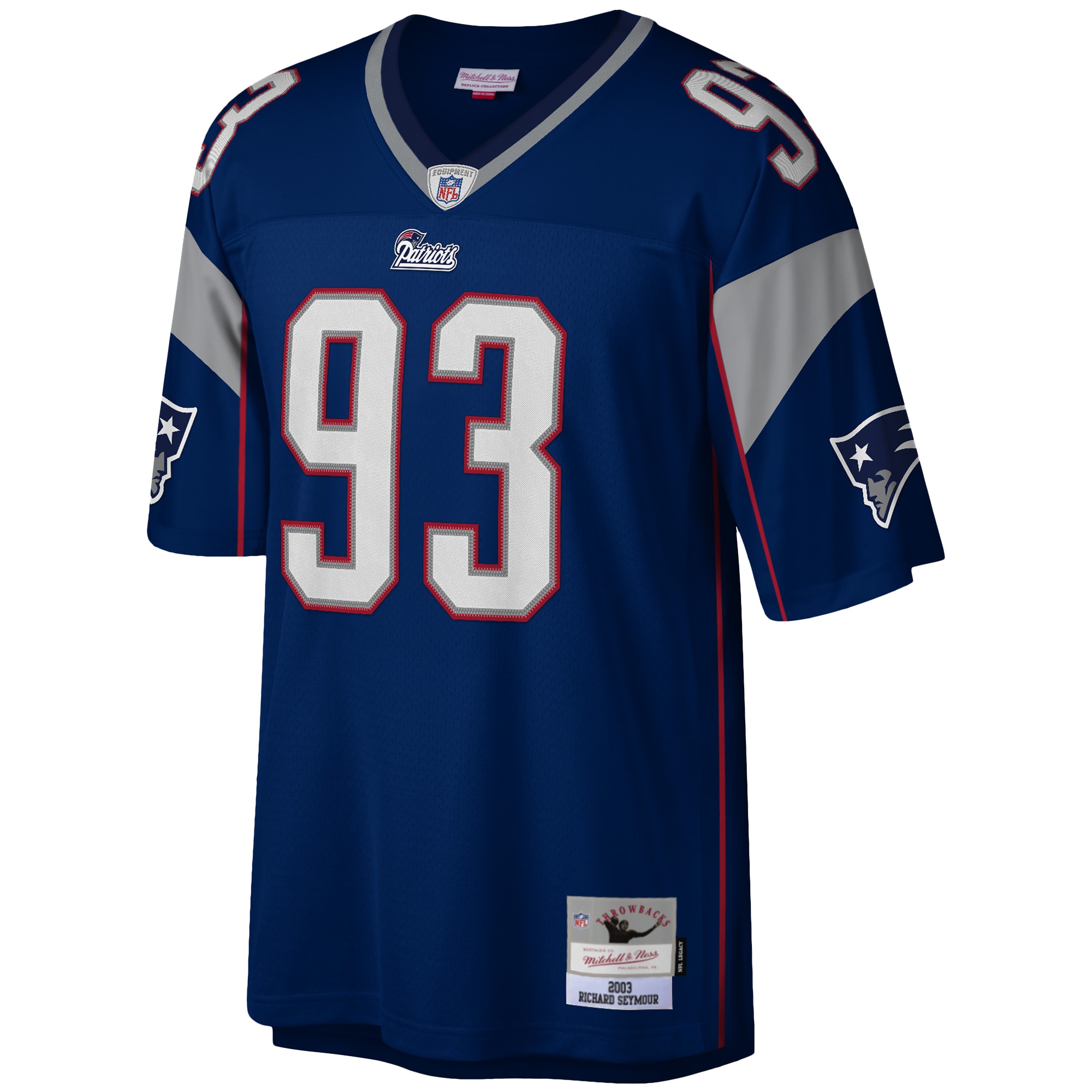 Richard Seymour New England Patriots Mitchell & Ness 2003 Legacy Replica Jersey - Navy