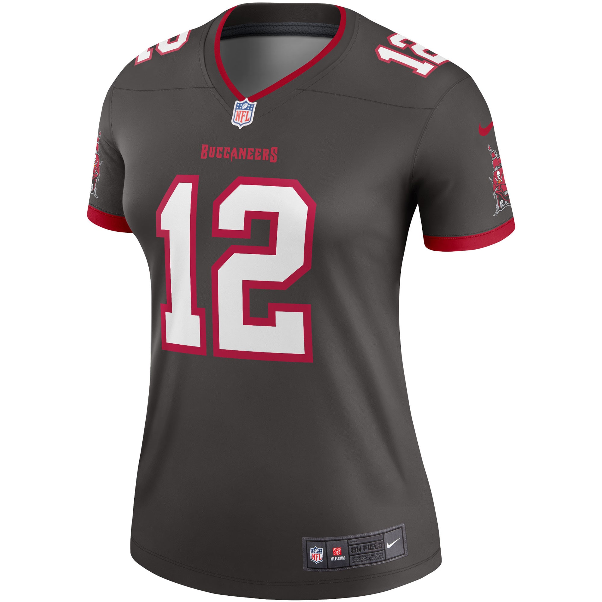 Tom Brady Tampa Bay Buccaneers Women's Alternate Legend Jersey - Pewter