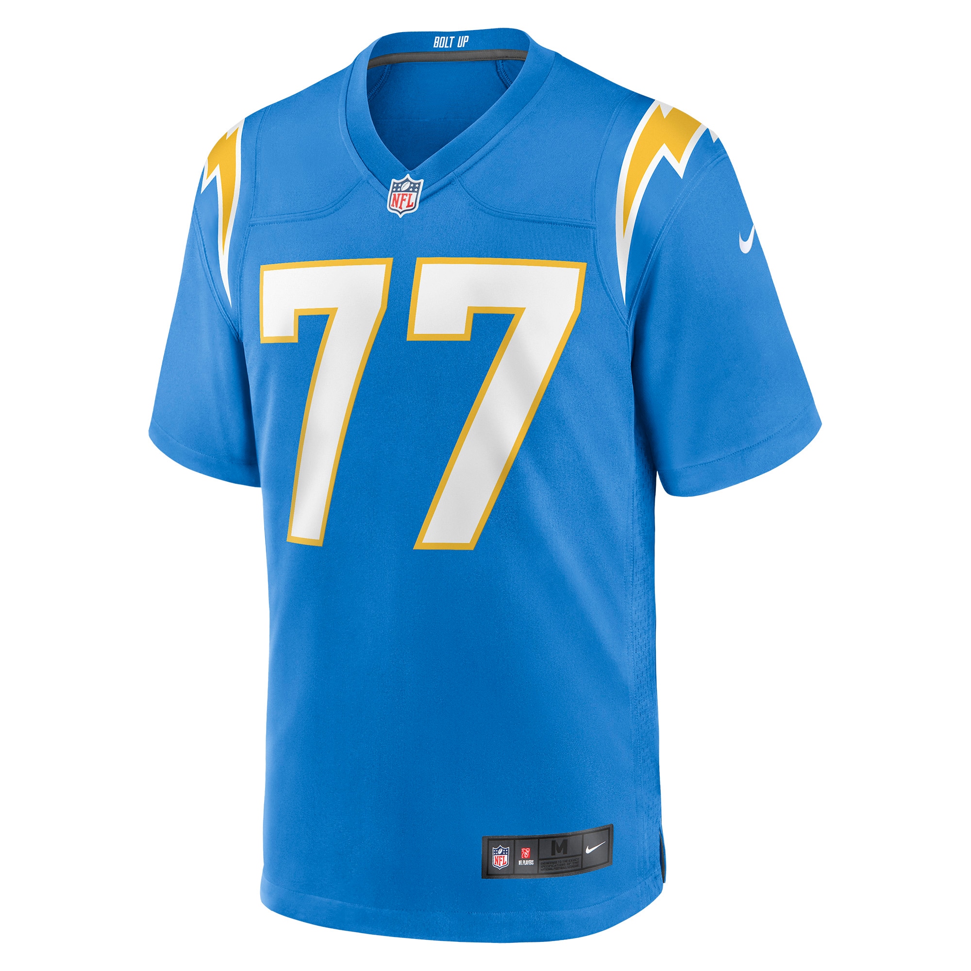 Zion Johnson Los Angeles ChargersPlayer Game Jersey - Powder Blue