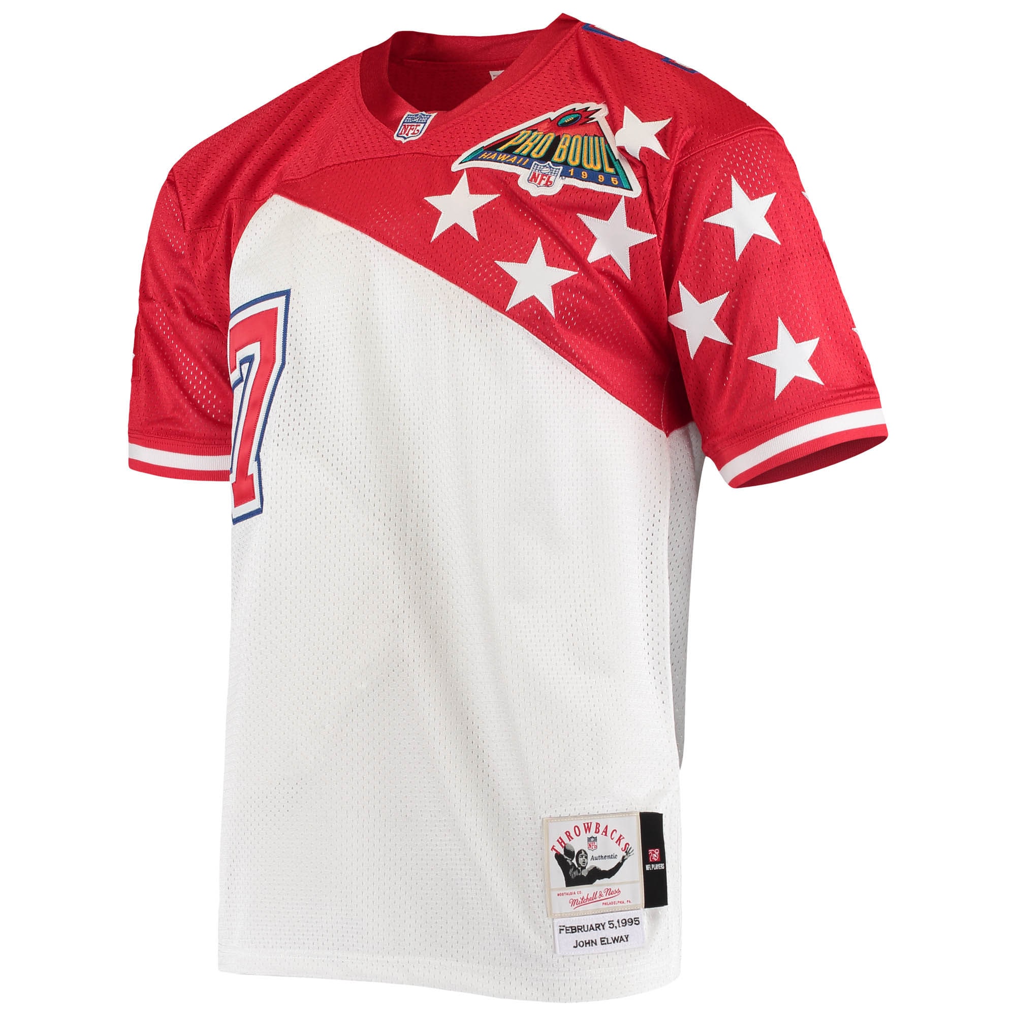 John Elway AFC Mitchell & Ness 1995 Pro Bowl Authentic Jersey - White/Red