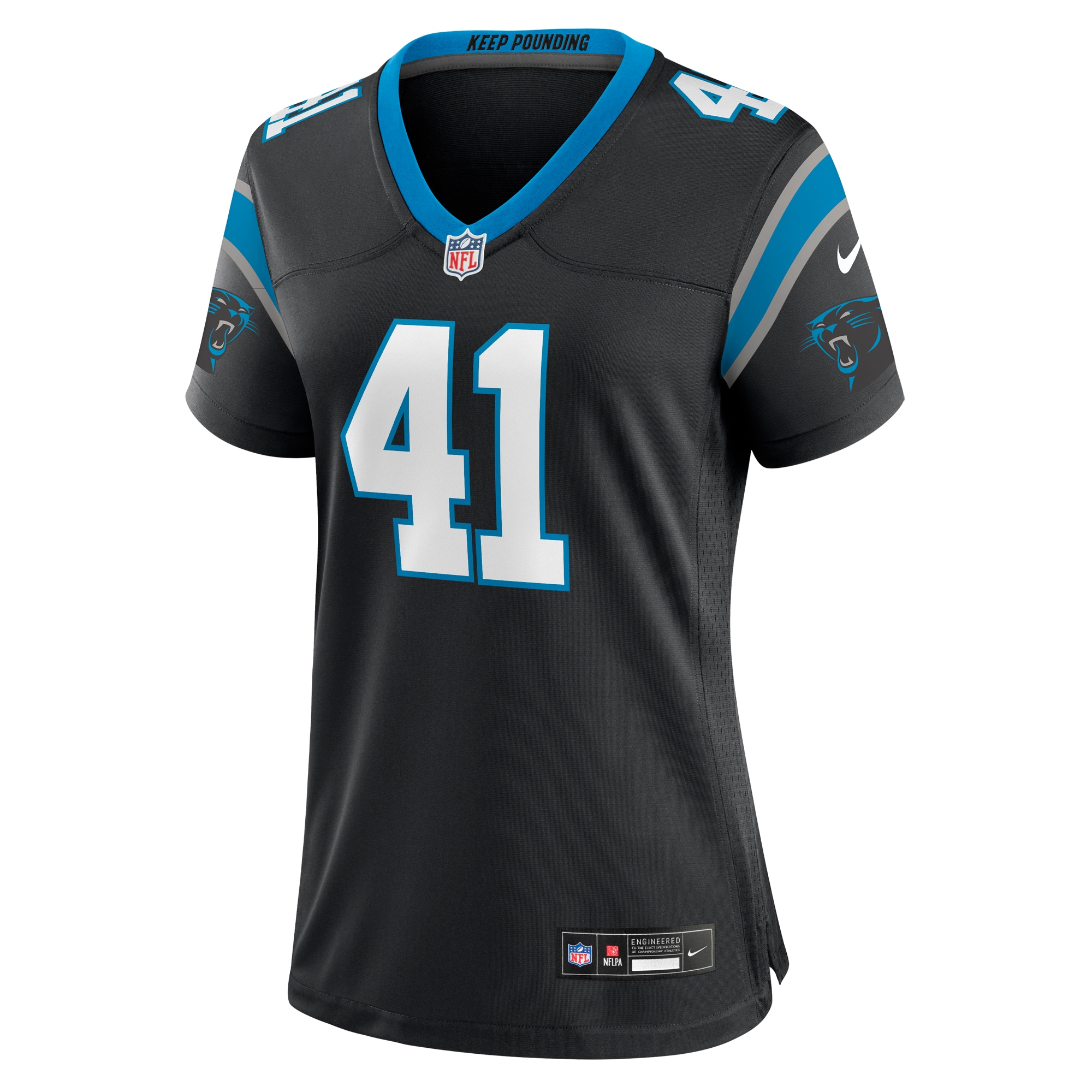 Spencer Brown Carolina Panthers Women's Team Game Jersey - Black