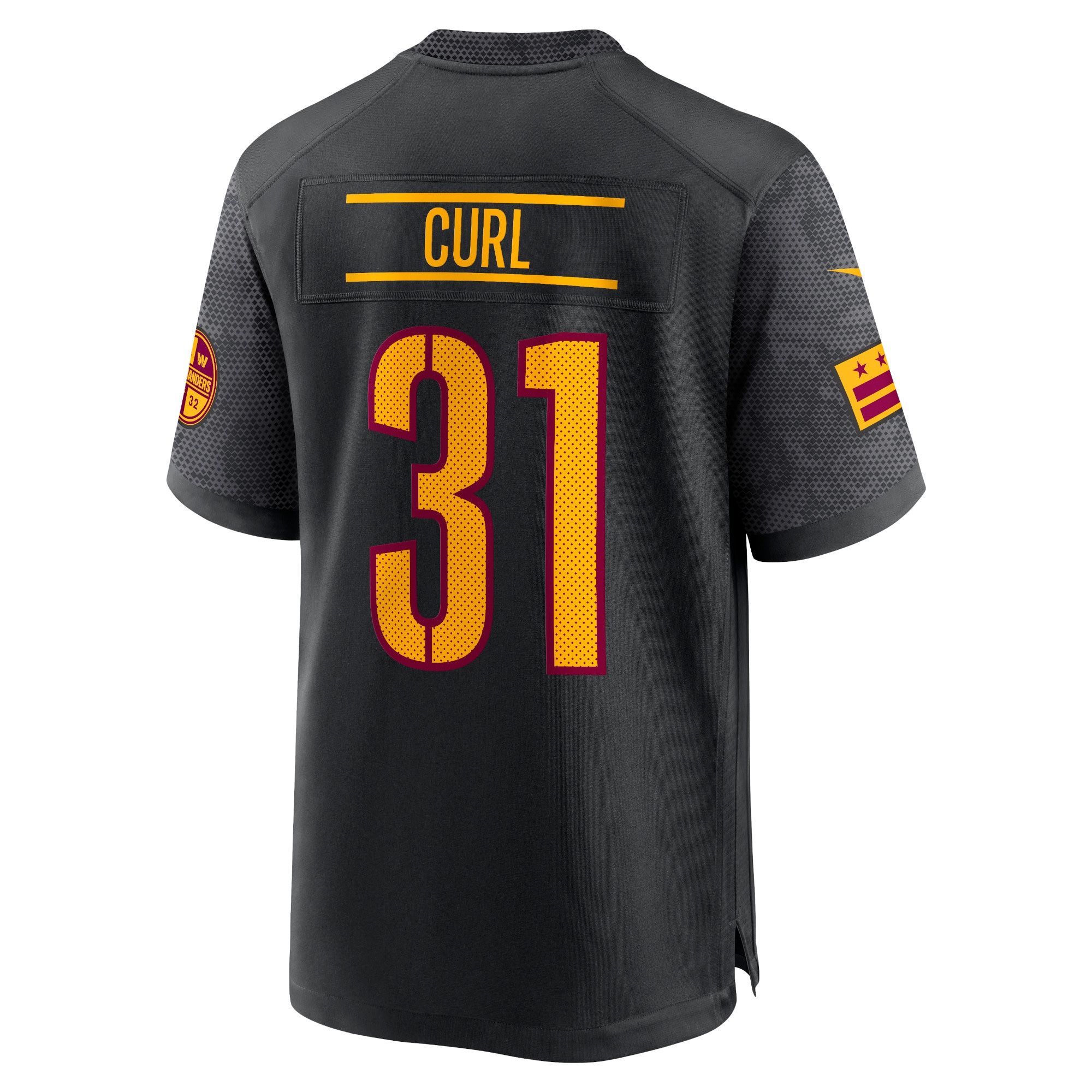Kamren Curl Washington CommandersAlternate Game Player Jersey - Black