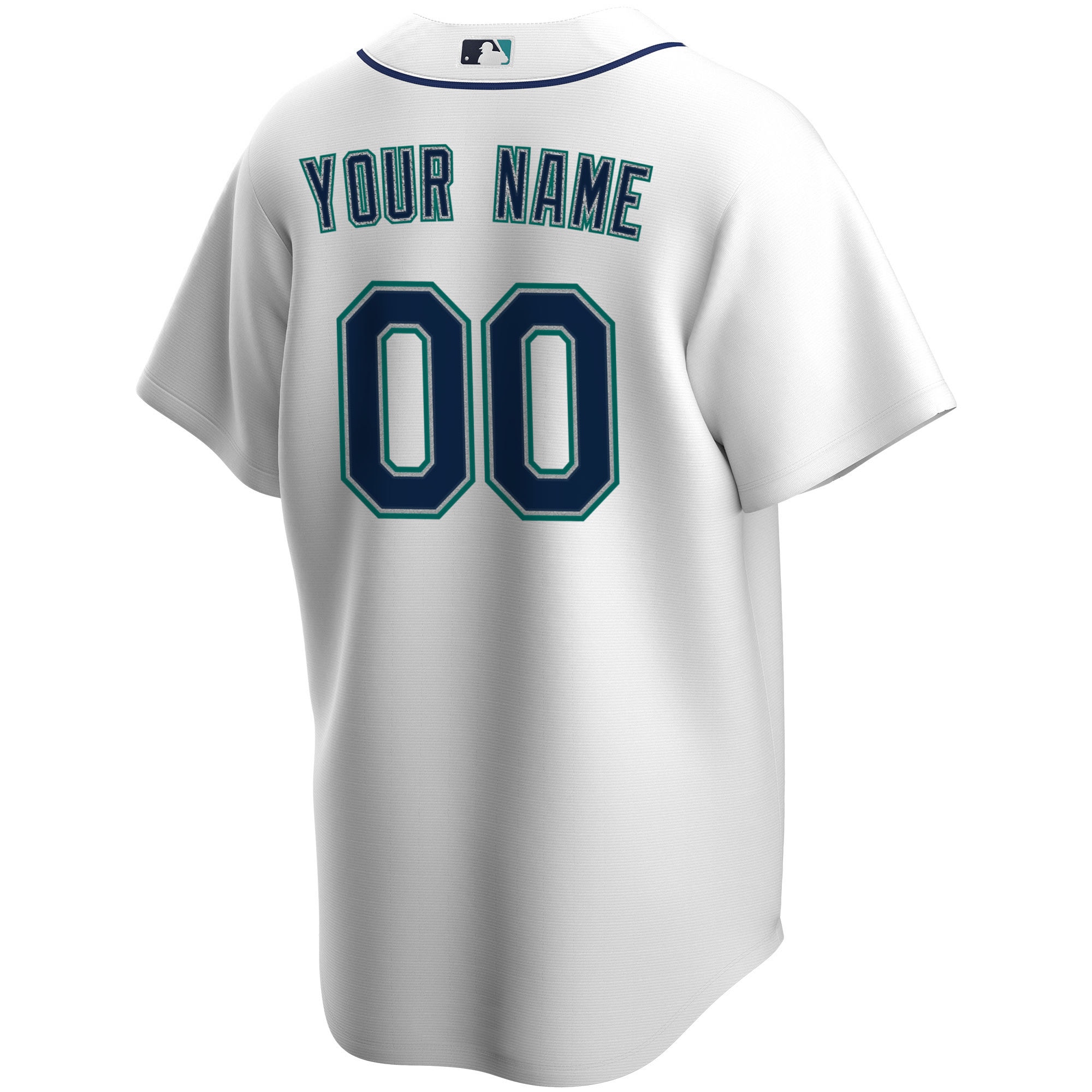 Seattle MarinersHome Replica Custom Jersey - White