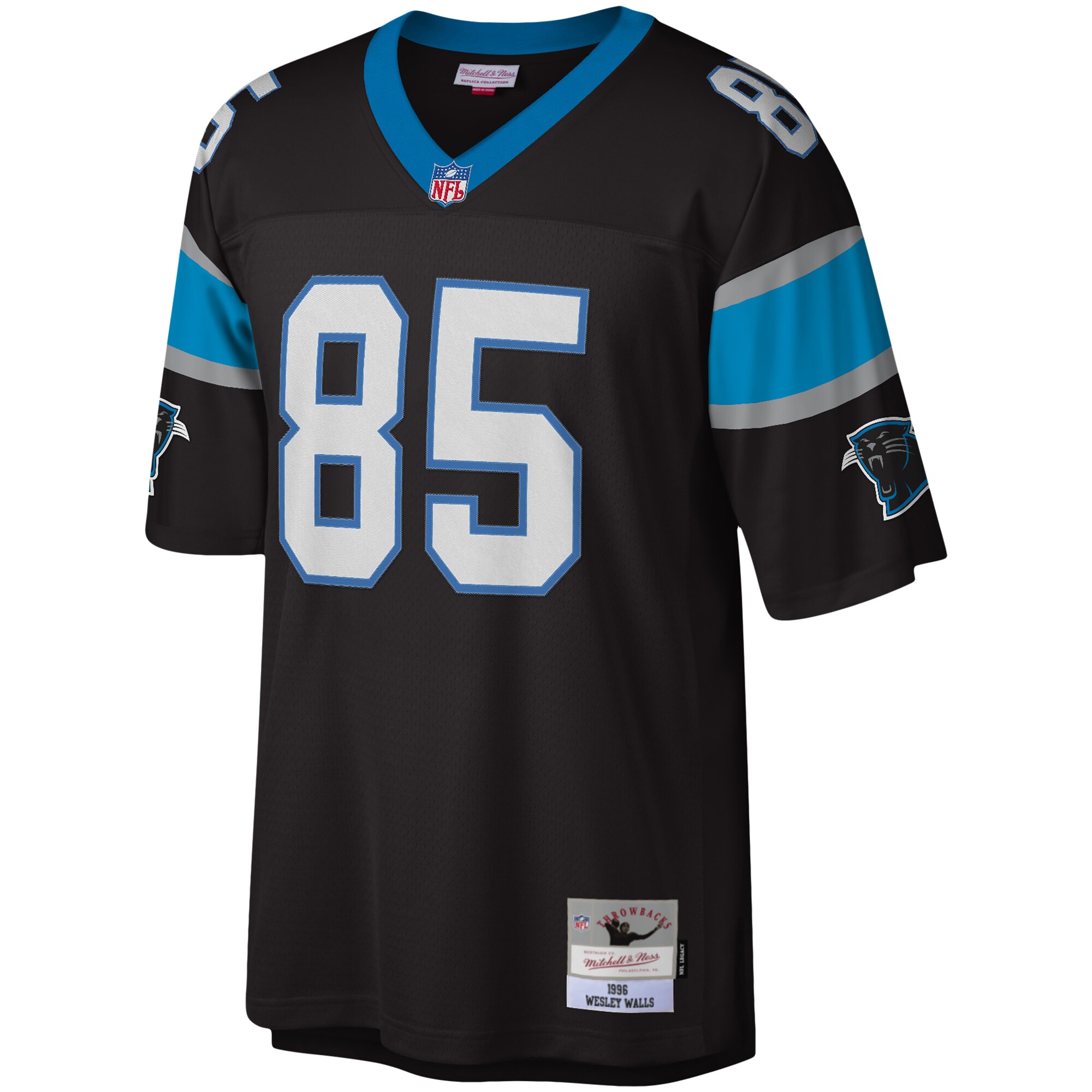 Wesley Walls Carolina Panthers Mitchell & Ness 1996 Legacy Replica Jersey - Black
