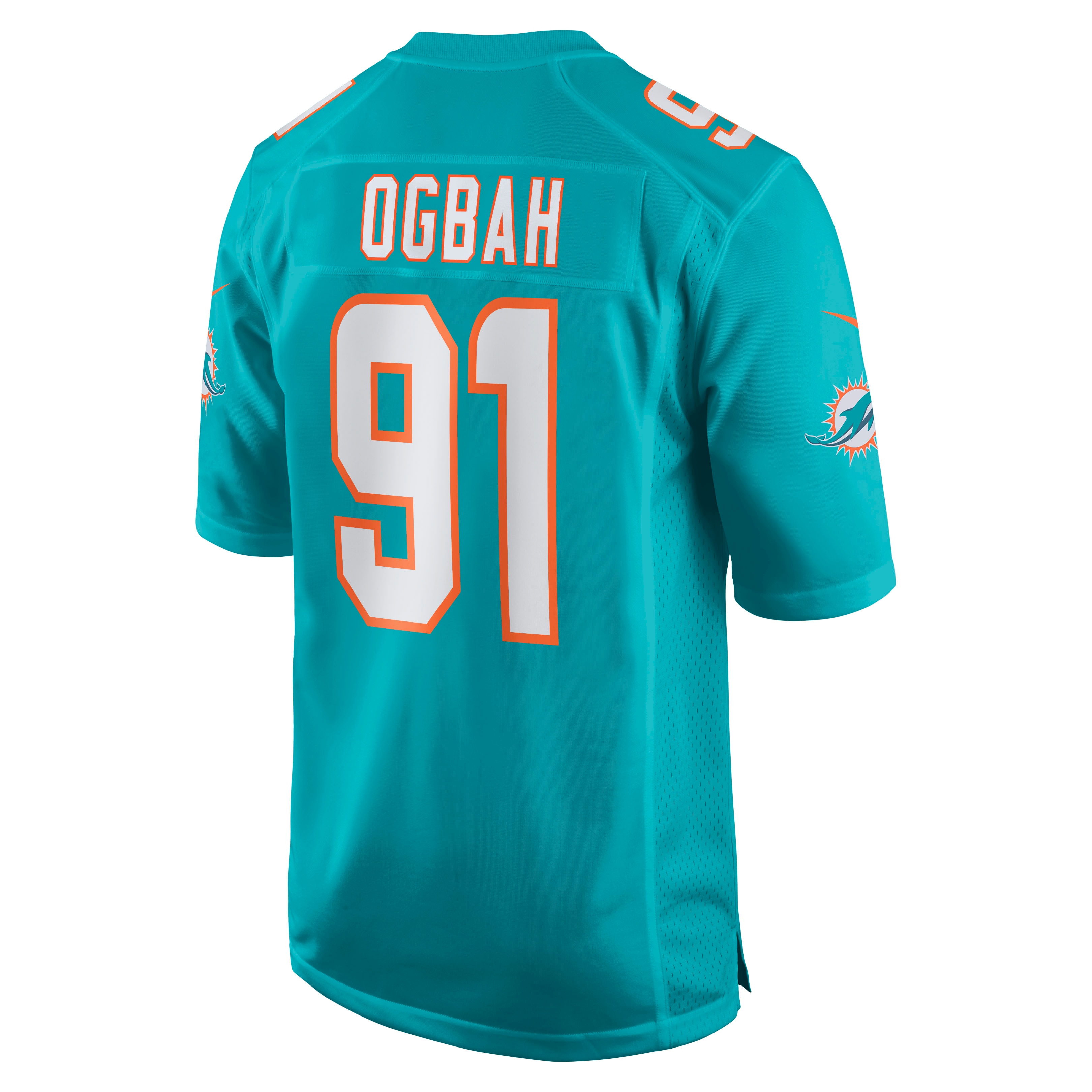 Emmanuel Ogbah Miami DolphinsGame Jersey - Aqua