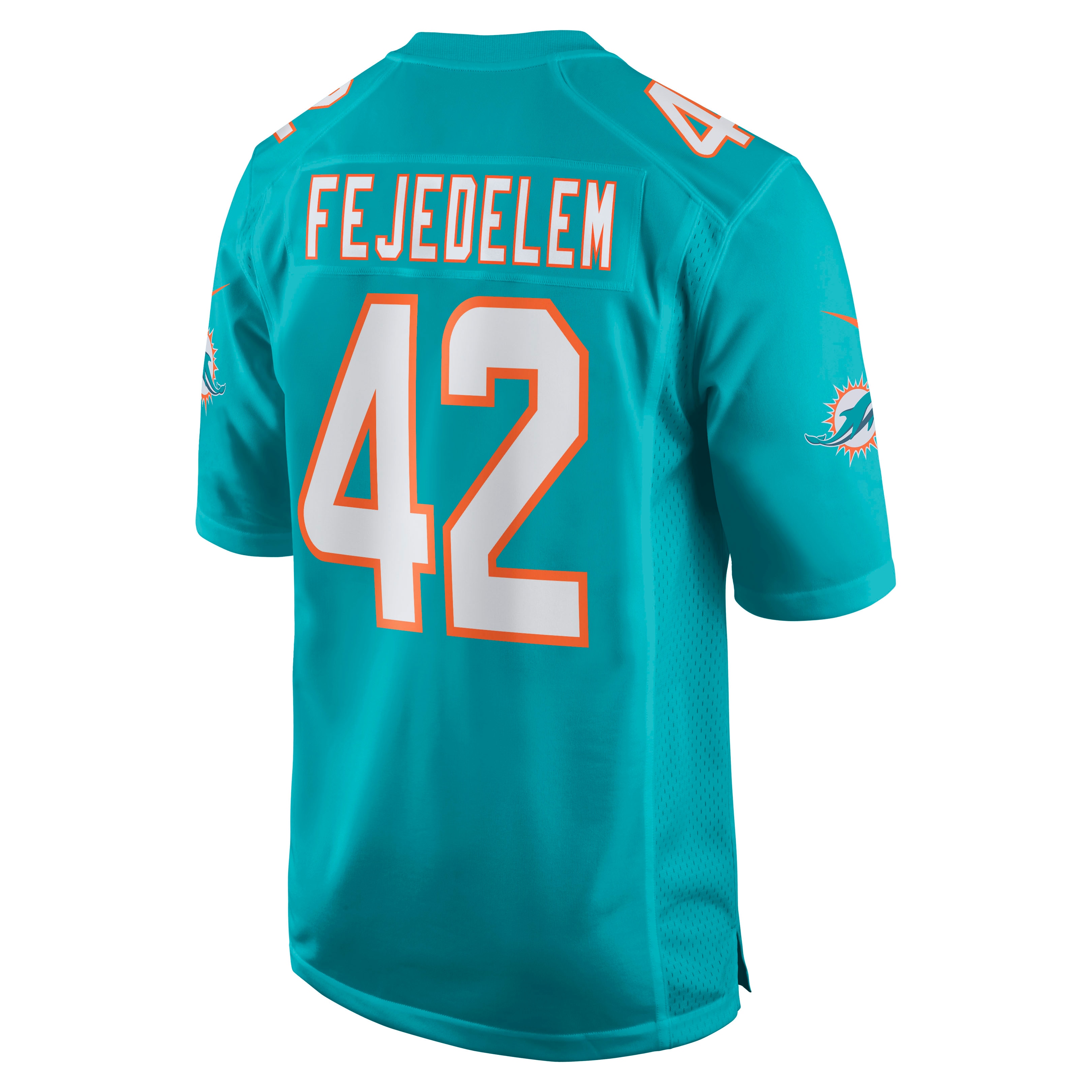 Clayton Fejedelem Miami DolphinsGame Jersey - Aqua