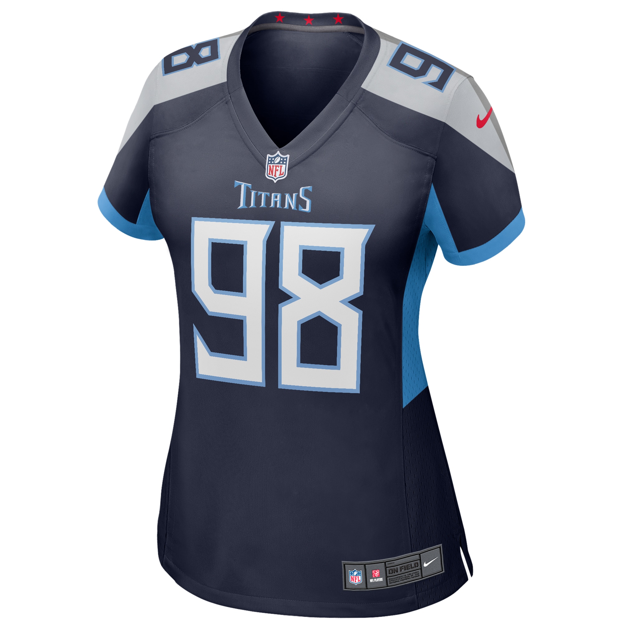 Jeffery Simmons Tennessee Titans Women's Game Jersey - Navy
