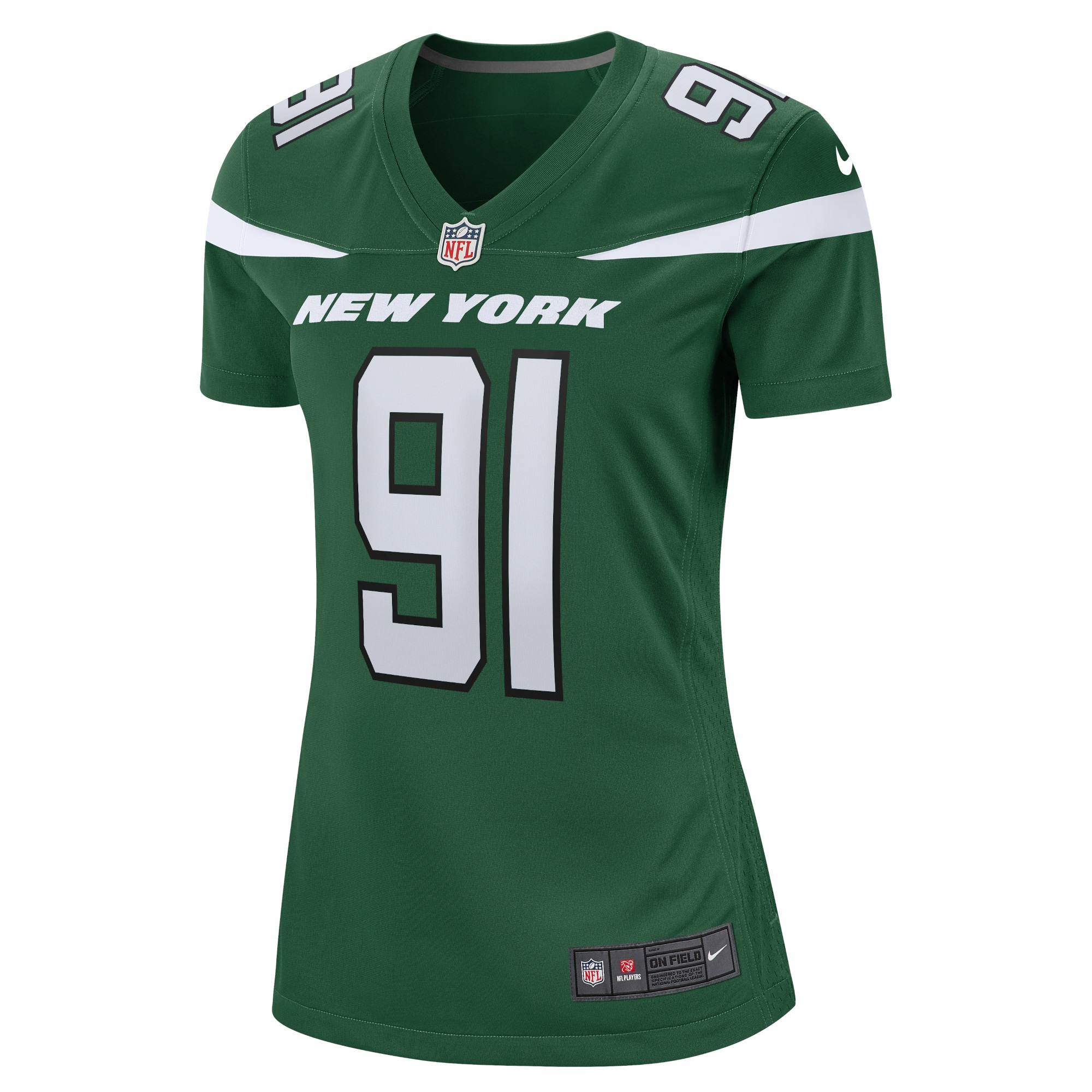 John Franklin-Myers New York Jets Women's Game Jersey - Gotham Green