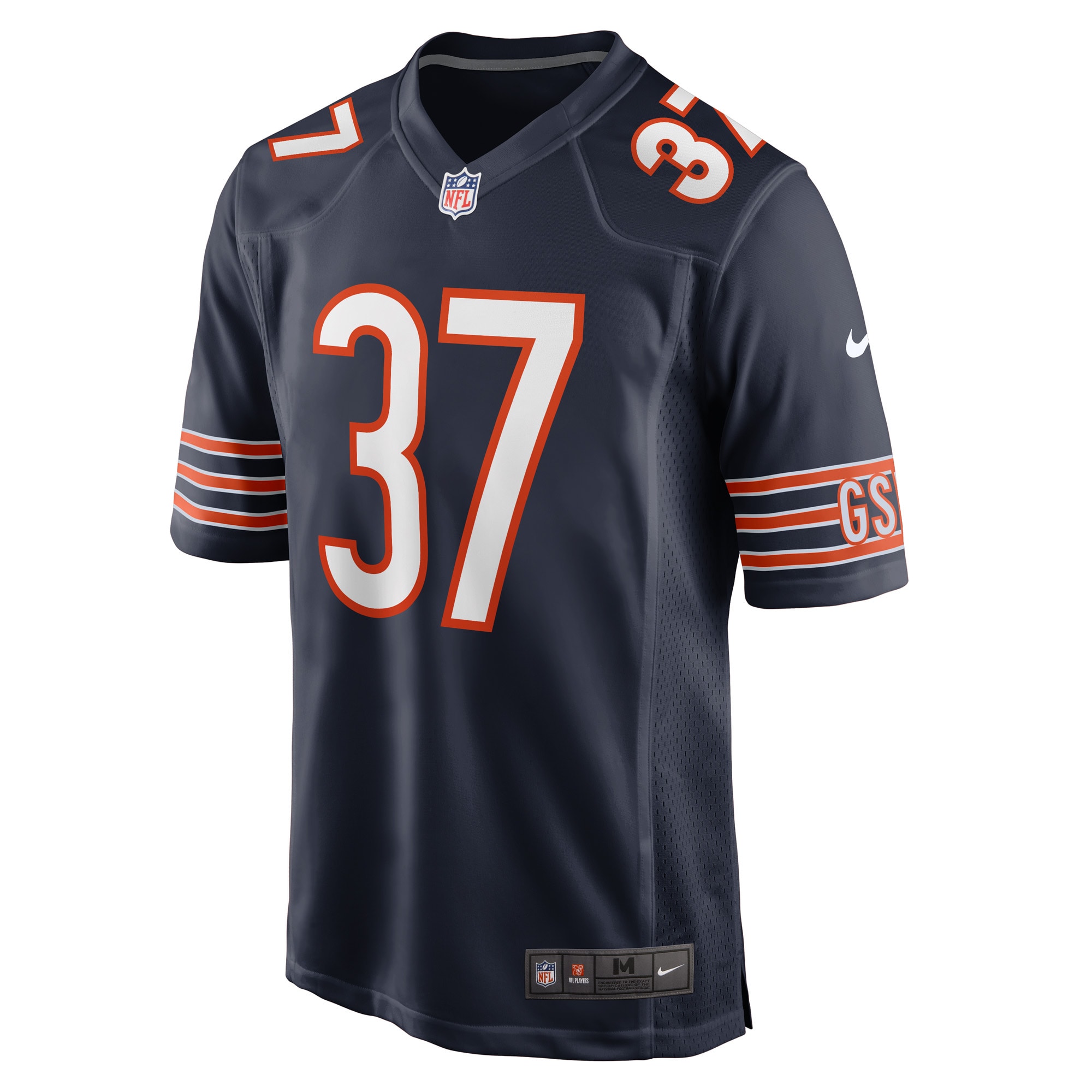 Elijah Hicks Chicago BearsGame Player Jersey - Navy