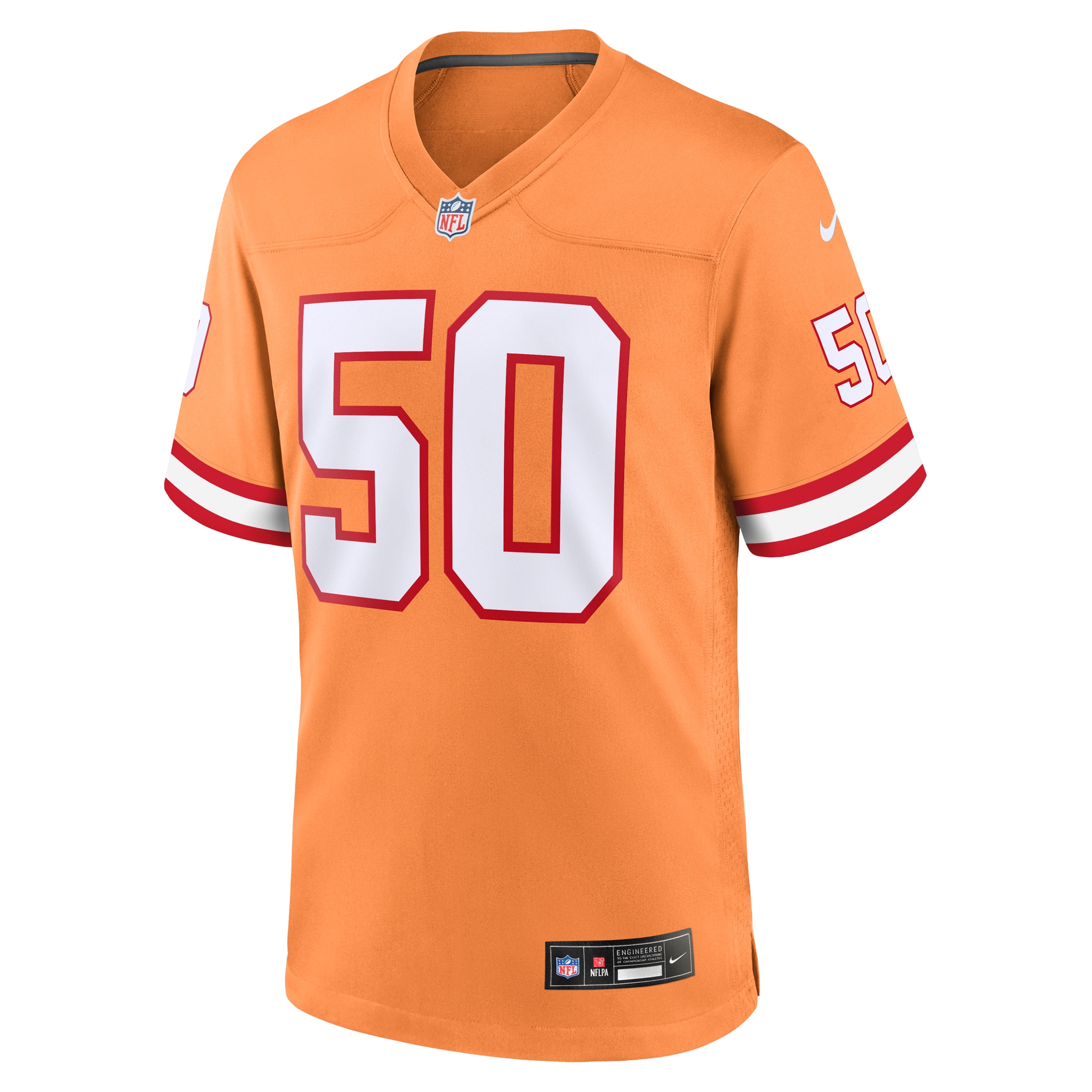 Vita Vea Tampa Bay BuccaneersThrowback Game Jersey - Orange