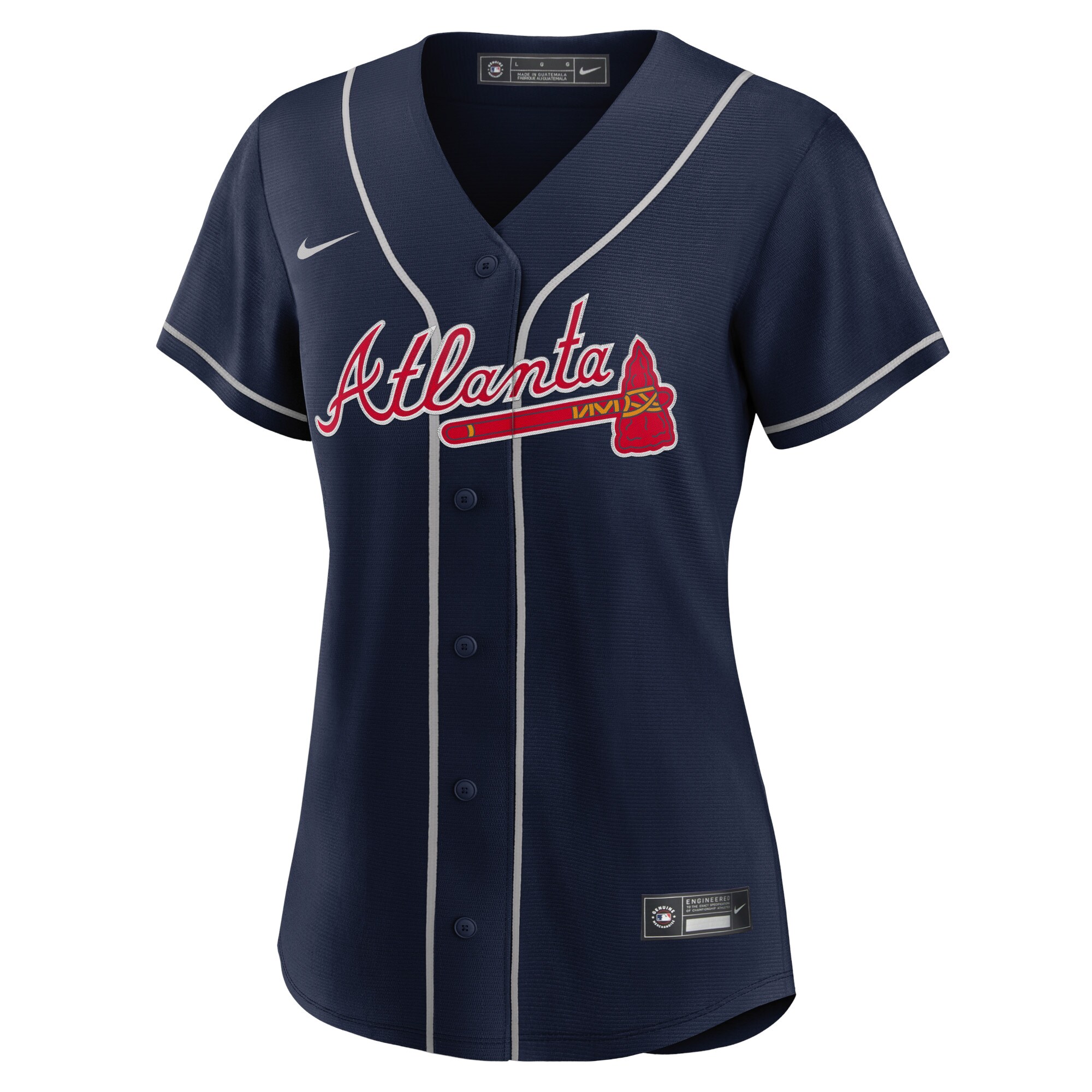 Max Fried Atlanta Braves Women's Alternate Replica Player Jersey - Navy