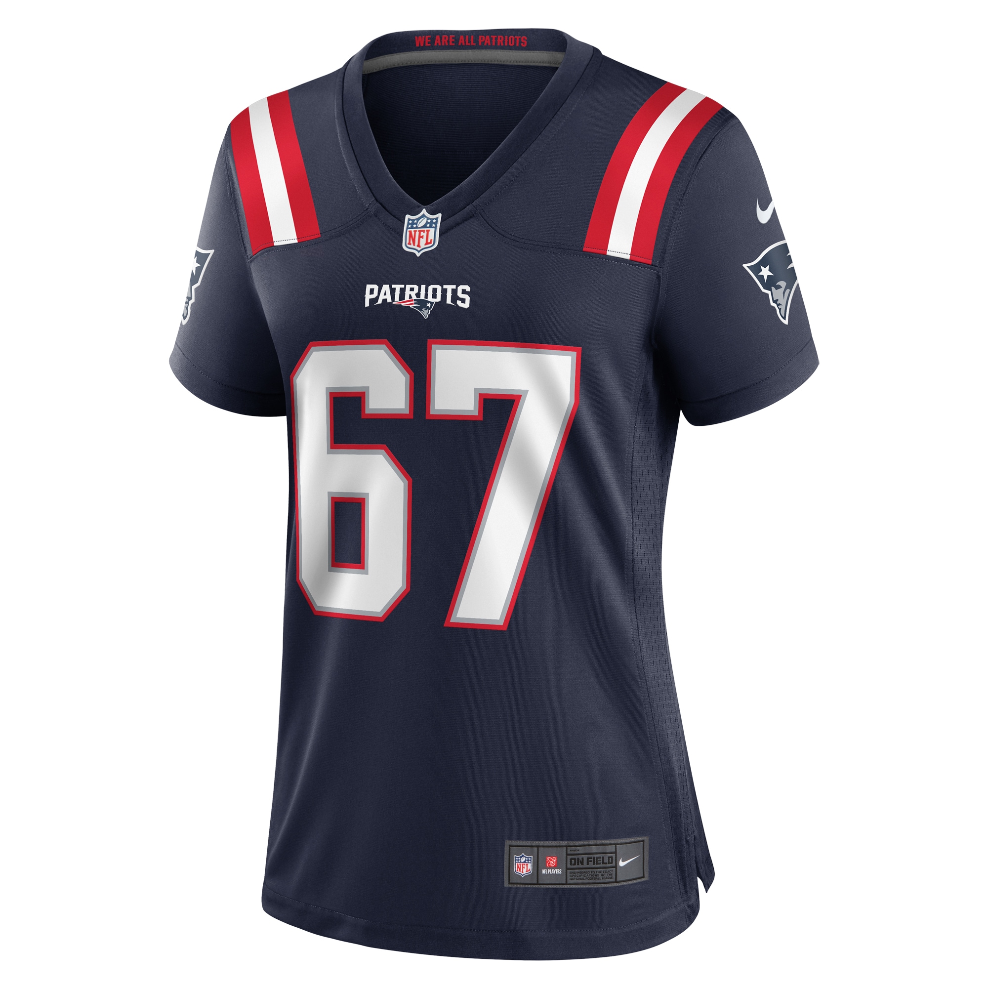 Hayden Howerton New England Patriots Women's Home Game Player Jersey - Navy