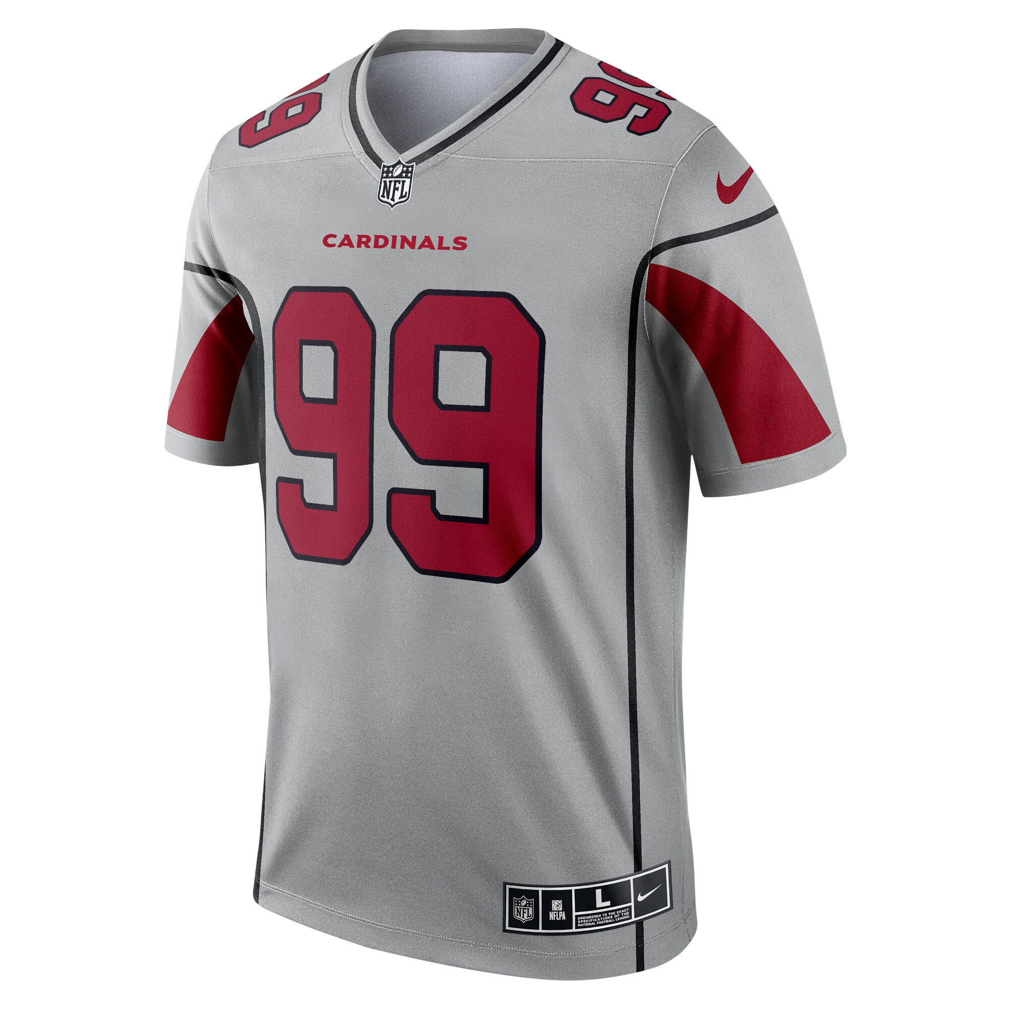 J.J. Watt Arizona CardinalsInverted Legend Jersey - Silver