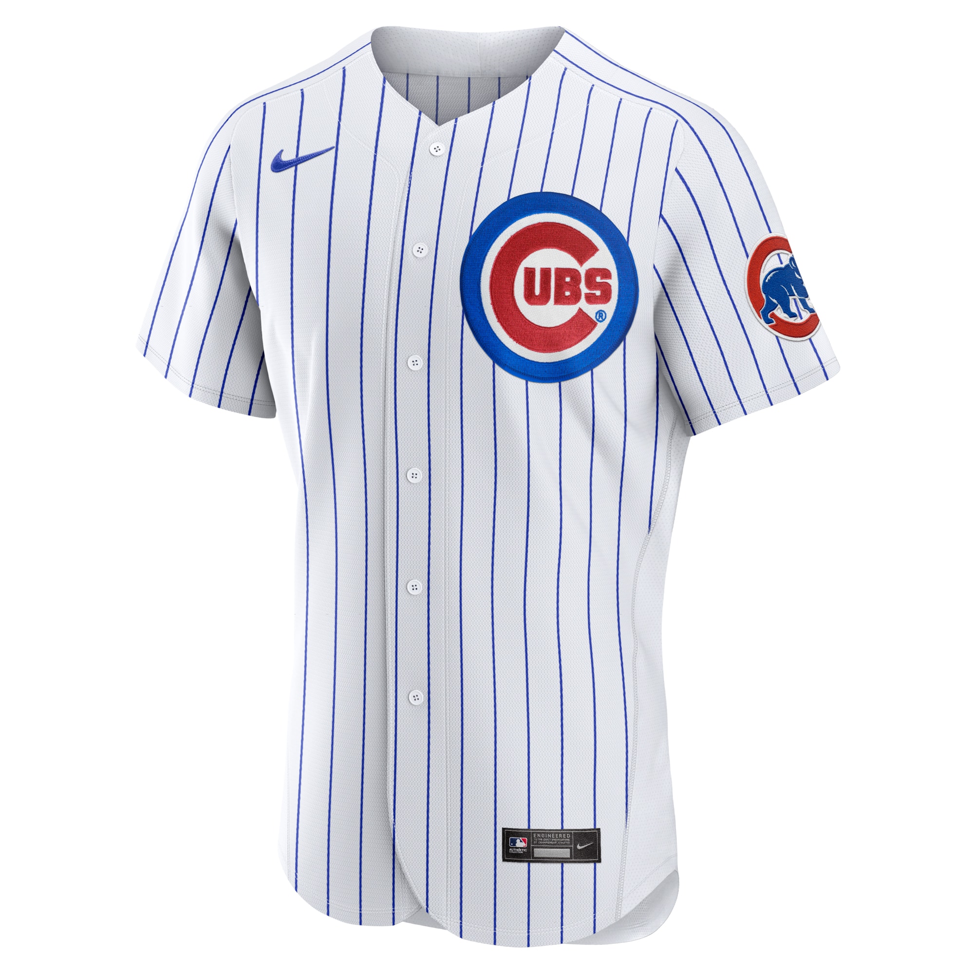 Chicago CubsHome Authentic Custom Jersey - White
