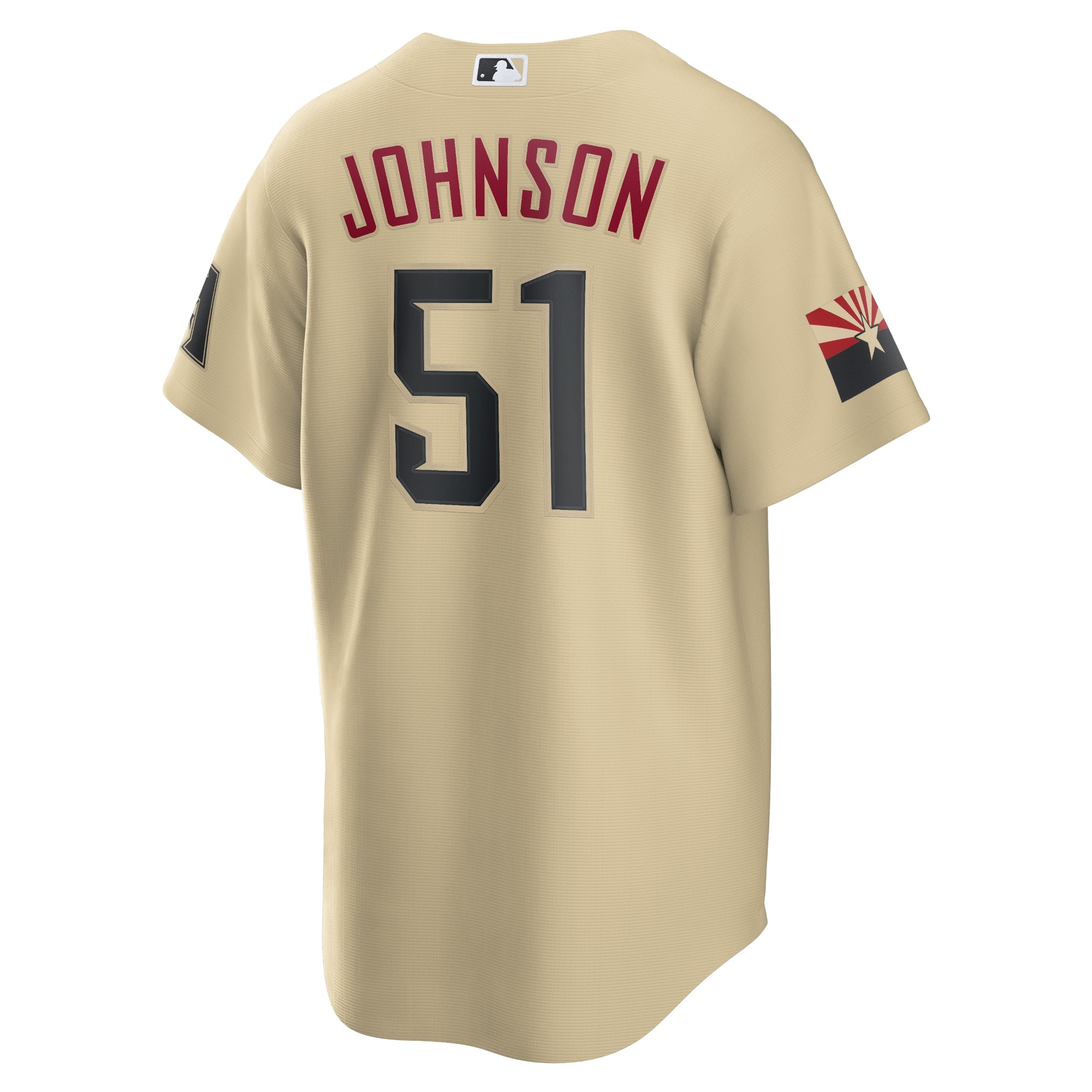 Randy Johnson Arizona DiamondbacksCity Connect Replica Player Jersey - Sand