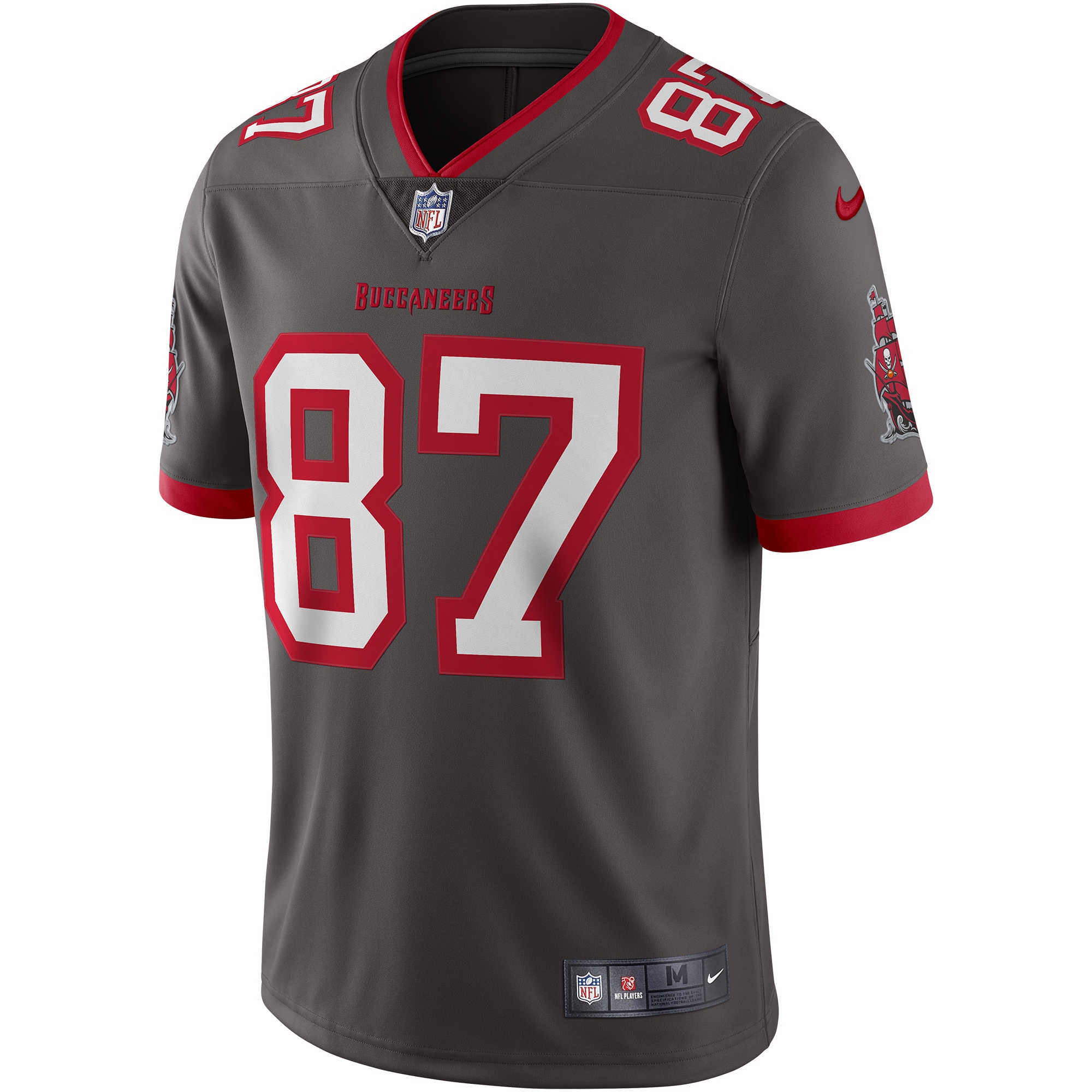 Rob Gronkowski Tampa Bay BuccaneersAlternate Vapor Limited Jersey - Pewter