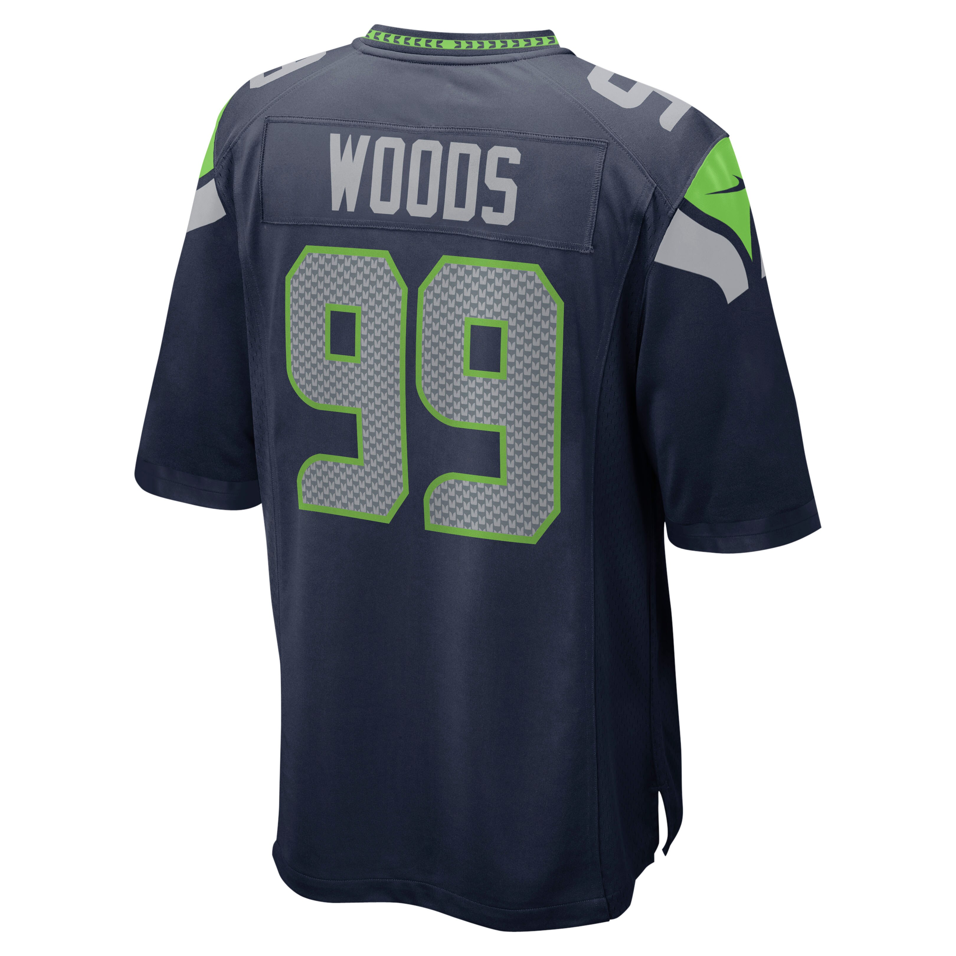 Al Woods Seattle SeahawksGame Player Jersey - College Navy