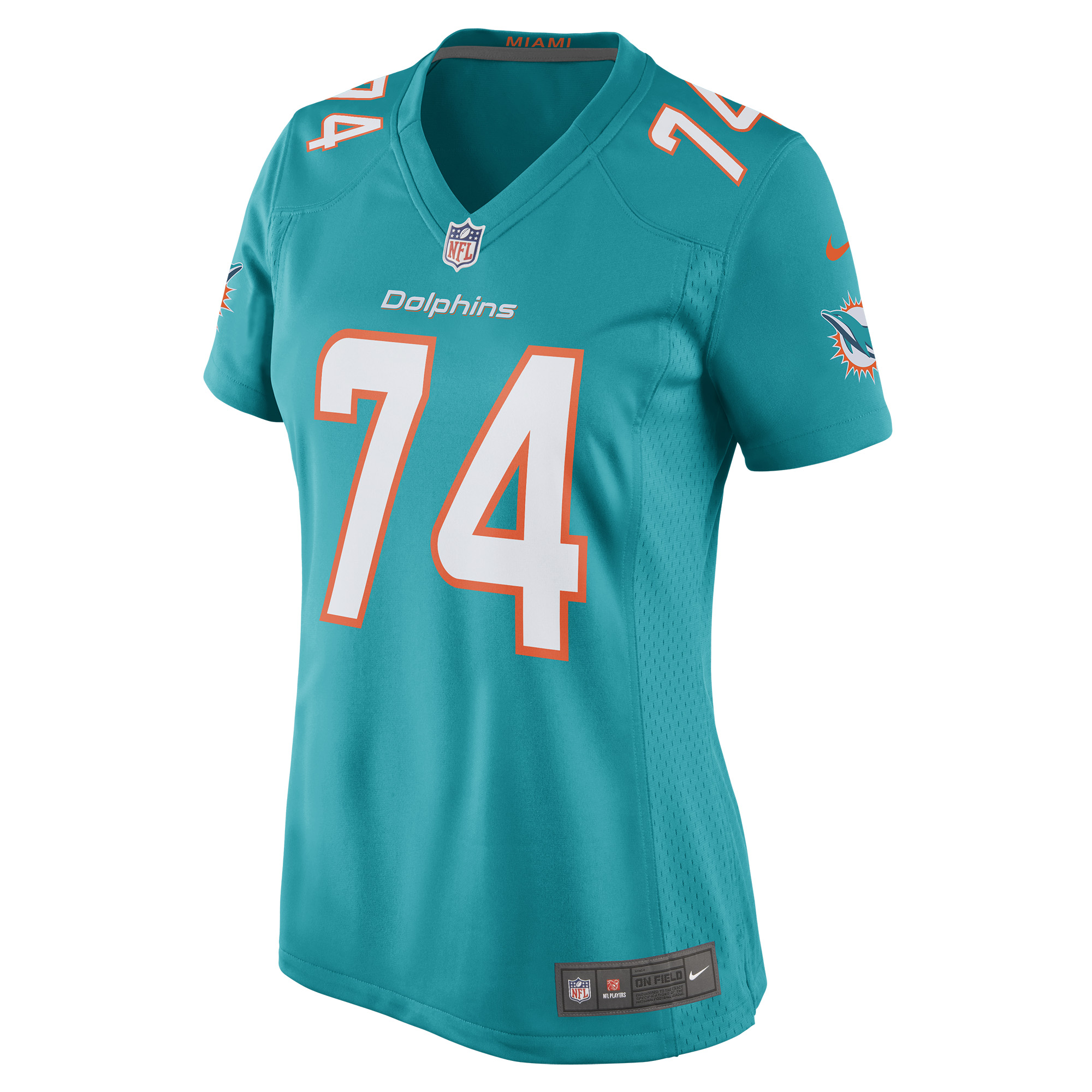 Liam Eichenberg Miami Dolphins Women's Game Jersey - Aqua