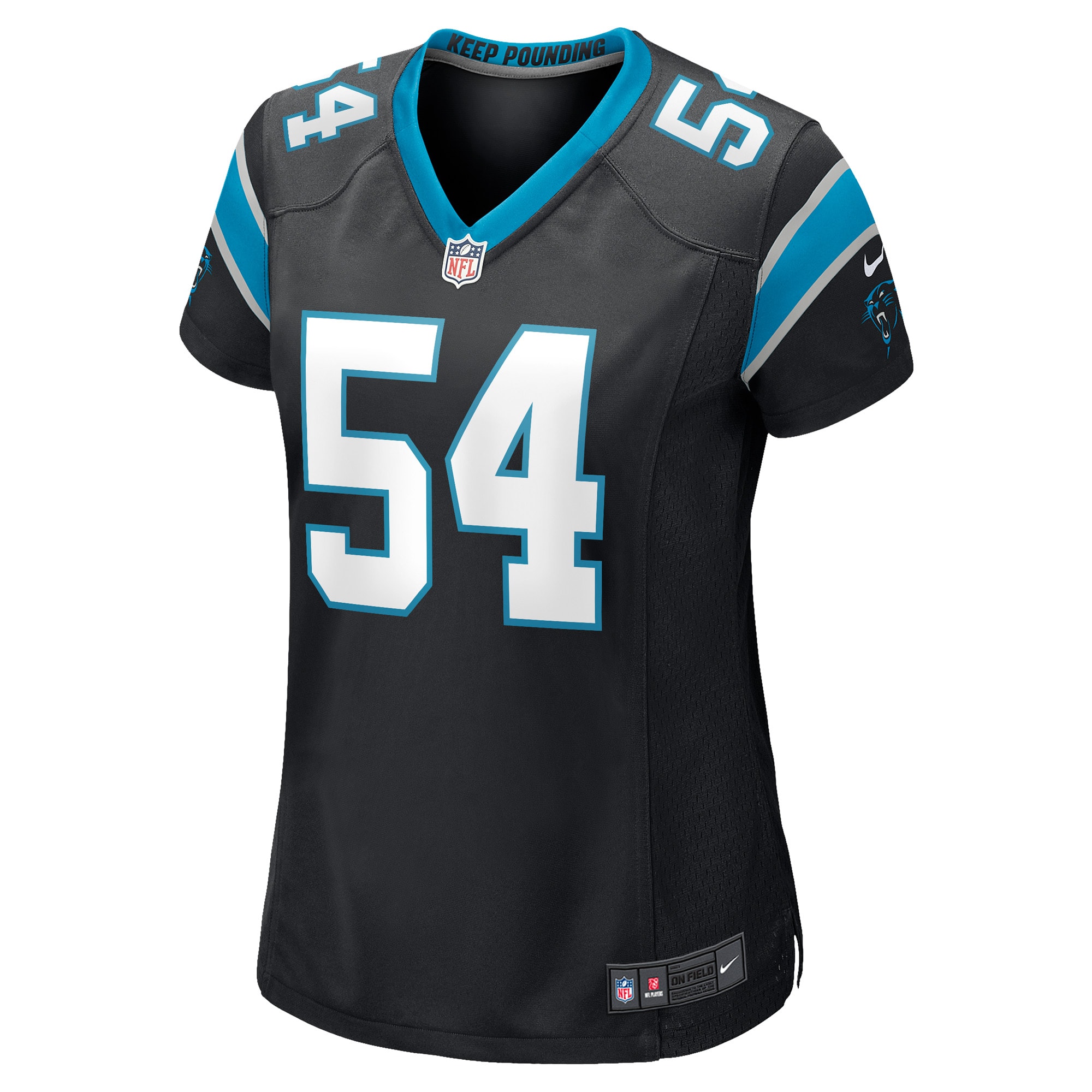 Daviyon Nixon Carolina Panthers Women's Game Player Jersey - Black