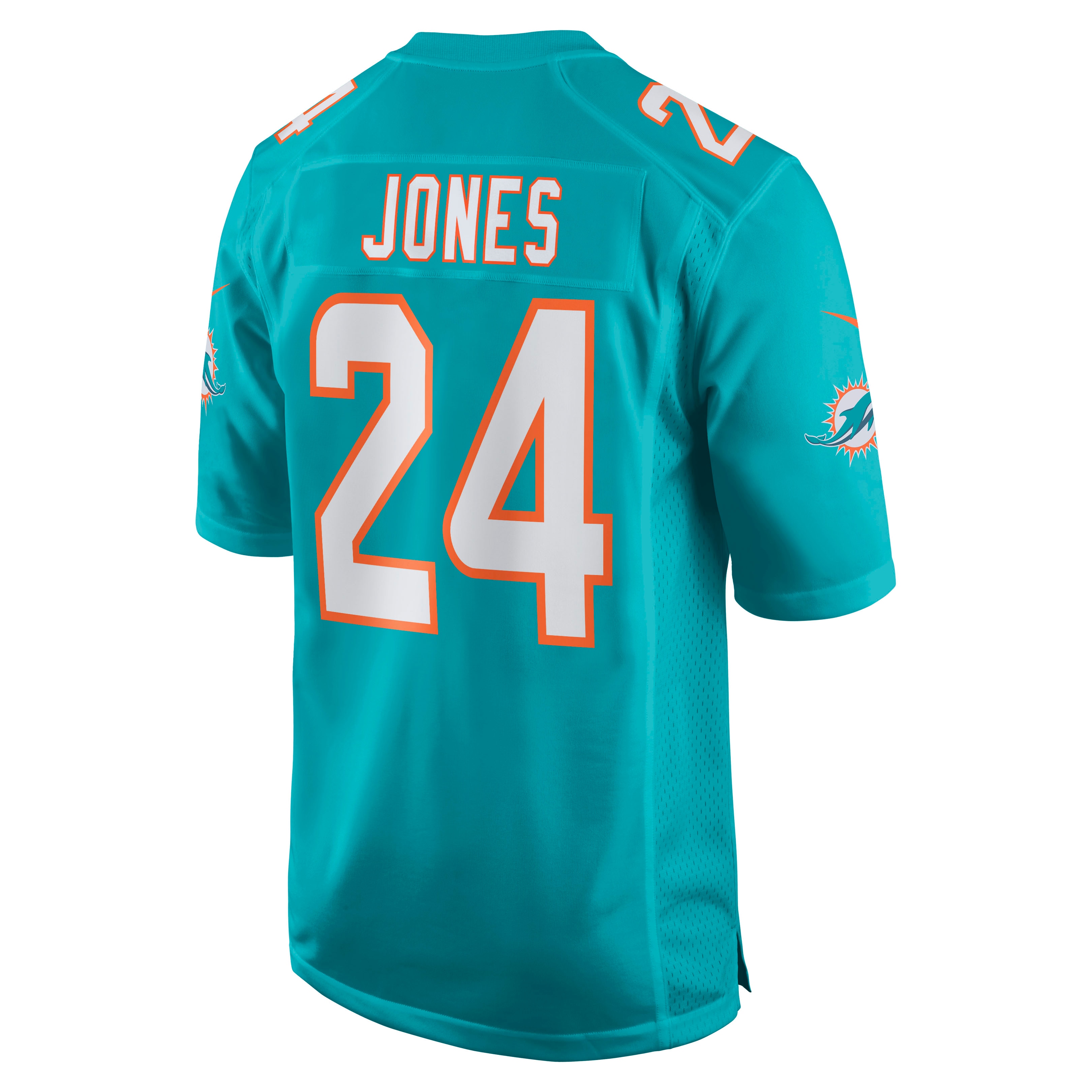 Byron Jones Miami DolphinsGame Jersey - Aqua