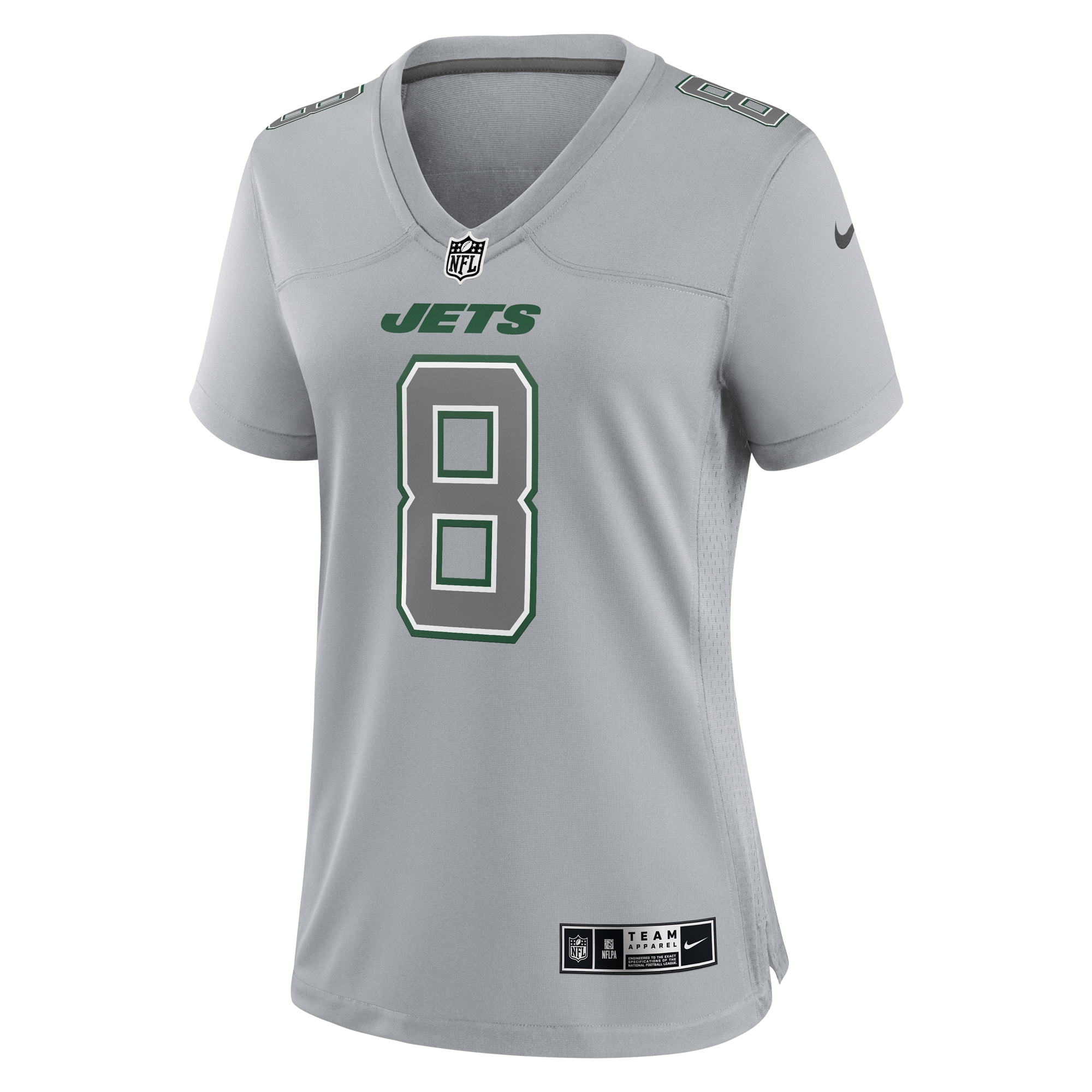 Aaron Rodgers New York Jets Women's Atmosphere Fashion Game Jersey - Heather Gray