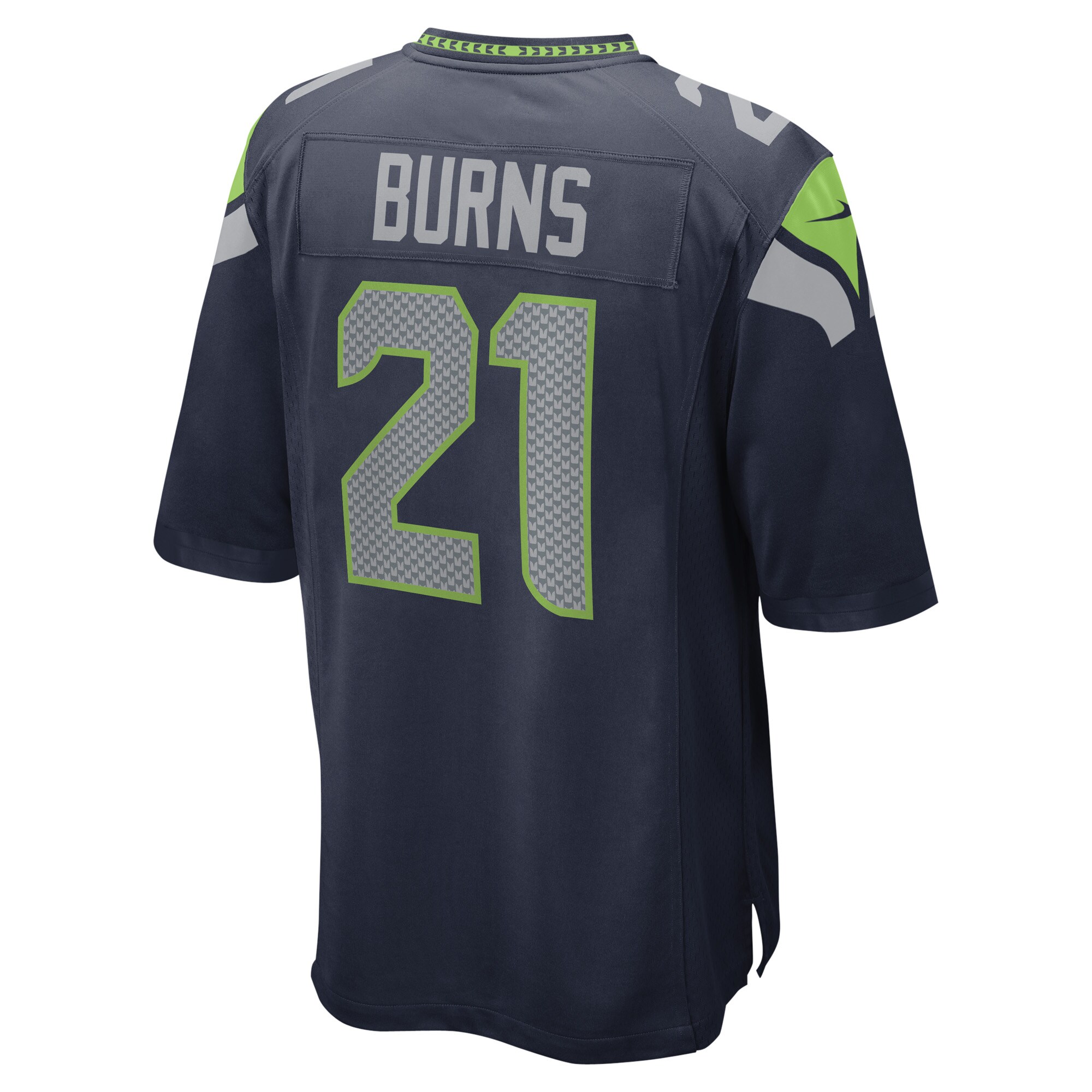 Artie Burns Seattle SeahawksGame Player Jersey - College Navy