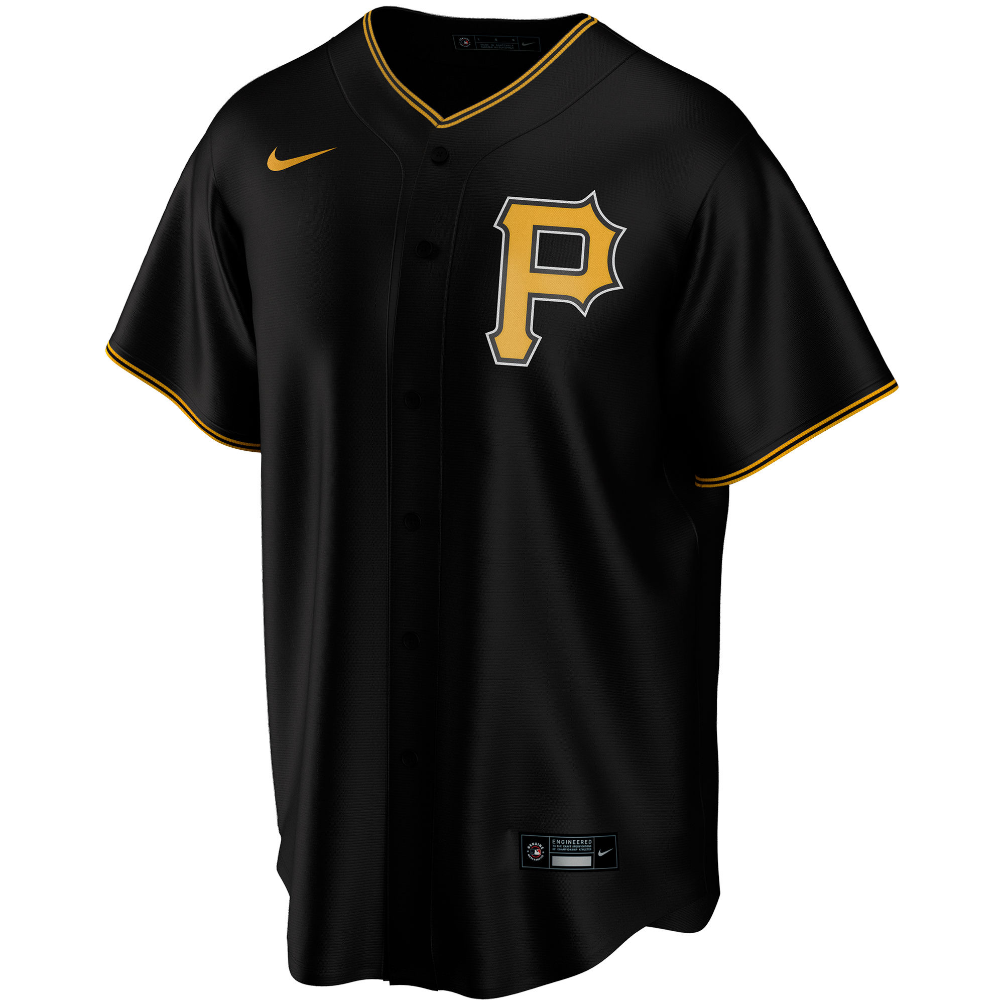 Pittsburgh PiratesAlternate Replica Custom Jersey - Black
