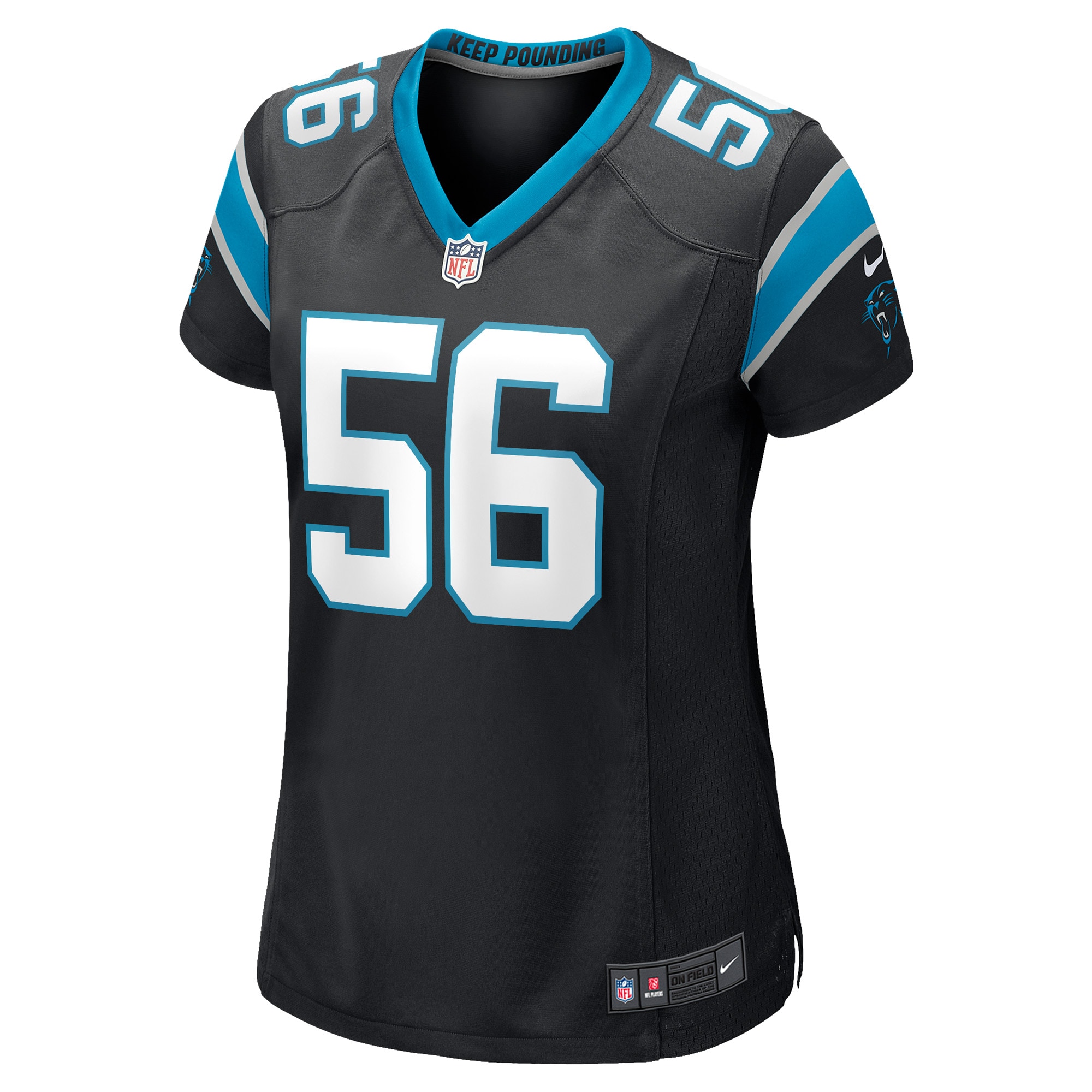 Bradley Bozeman Carolina Panthers Women's Game Player Jersey - Black