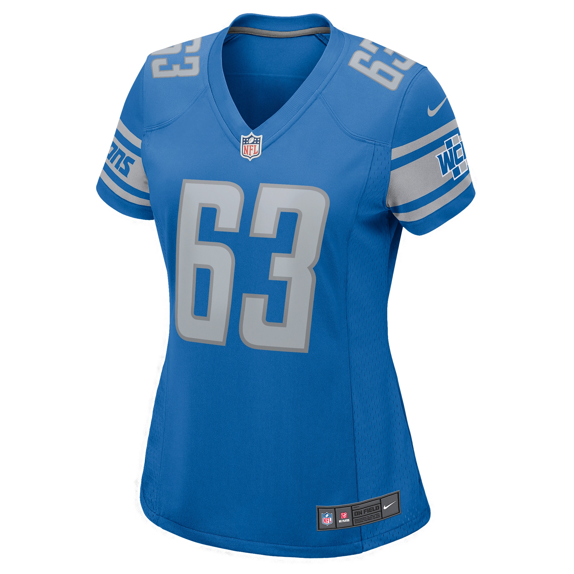 Max Pircher Detroit Lions Women's Team Game Jersey - Blue