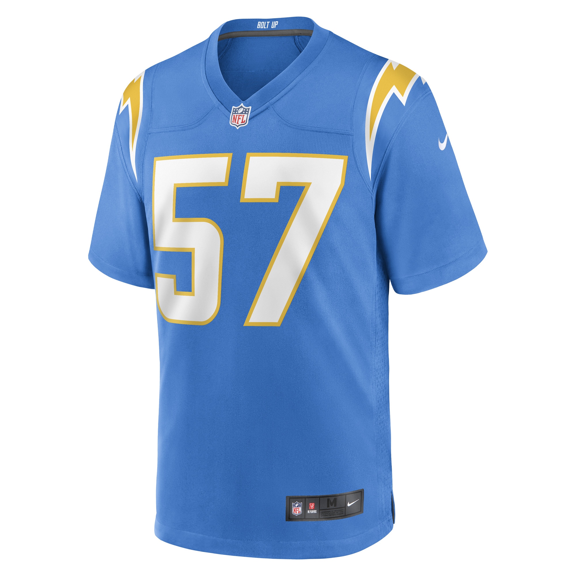 Amen Ogbongbemiga Los Angeles ChargersGame Player Jersey - Powder Blue