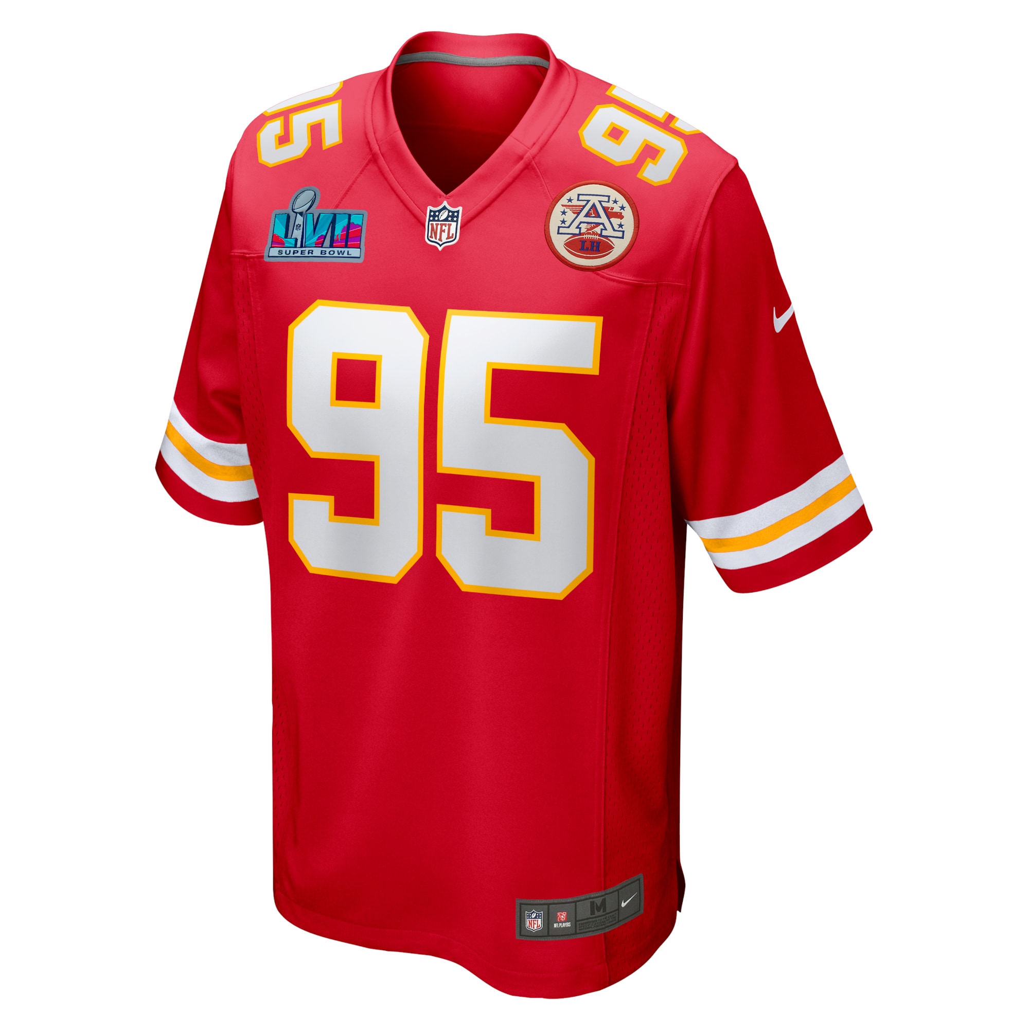 Chris Jones Kansas City ChiefsSuper Bowl LVII Patch Game Jersey - Red