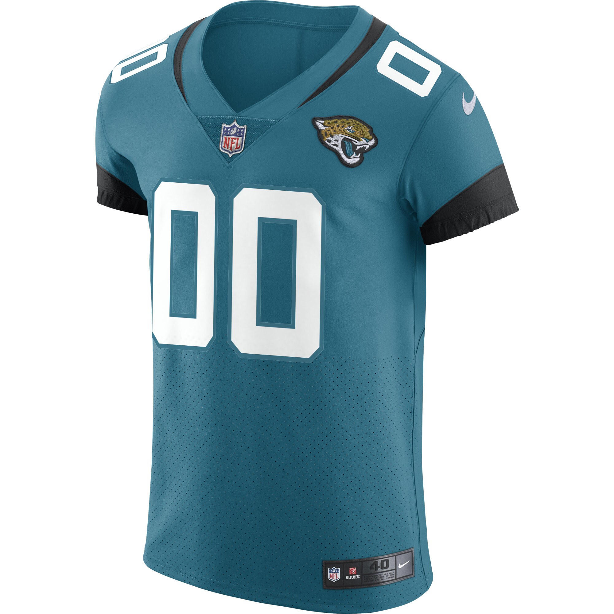 Jacksonville JaguarsVapor Untouchable Elite Custom Jersey - Teal