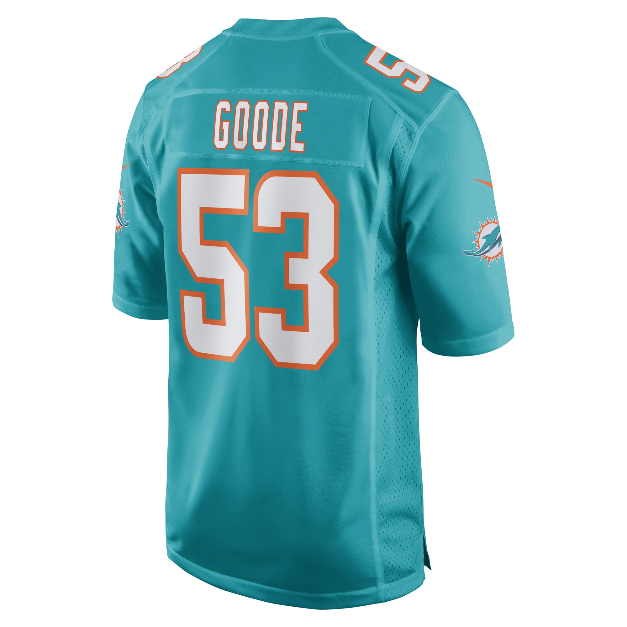 Cameron Goode Miami DolphinsGame Player Jersey - Aqua