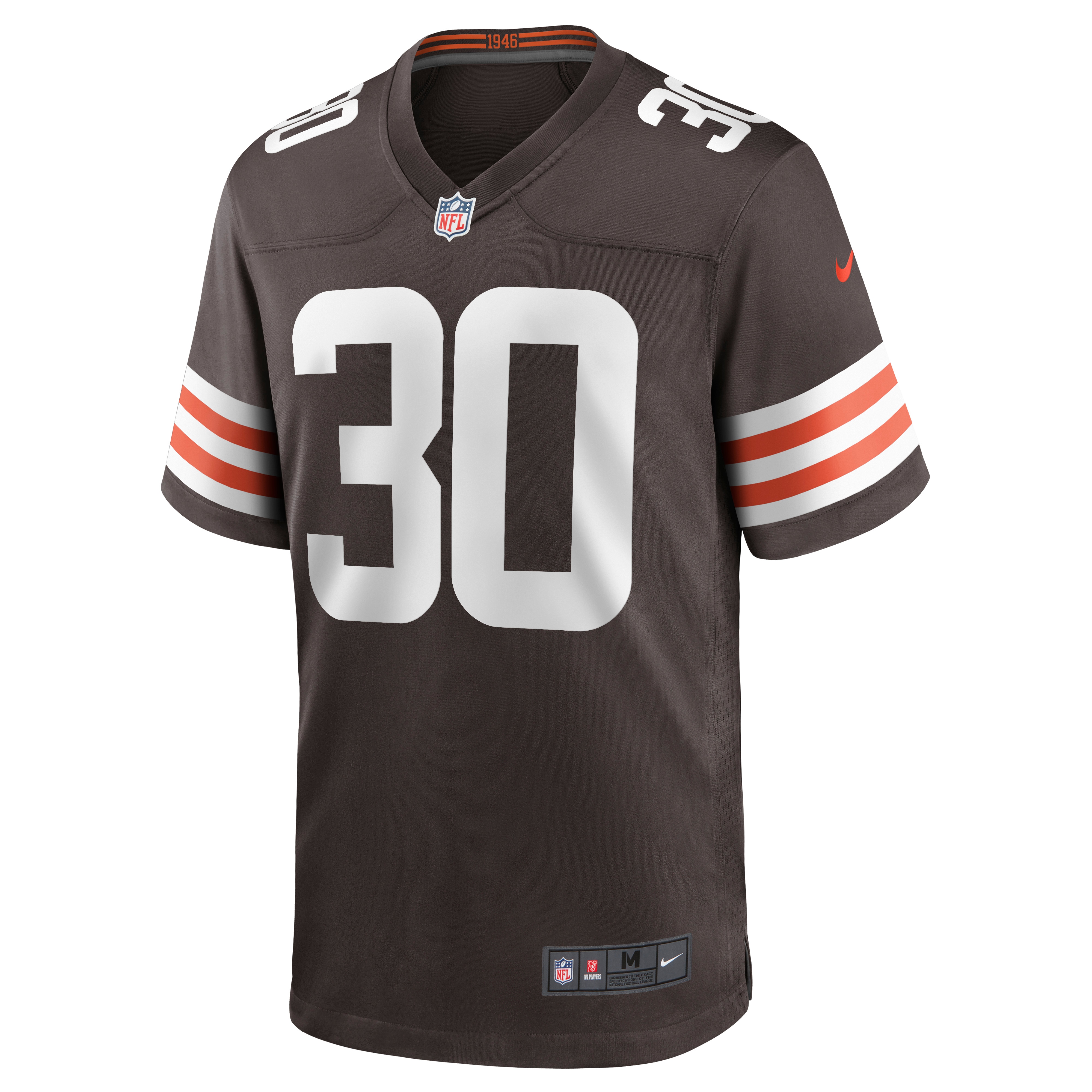 D'Ernest Johnson Cleveland BrownsGame Jersey - Brown