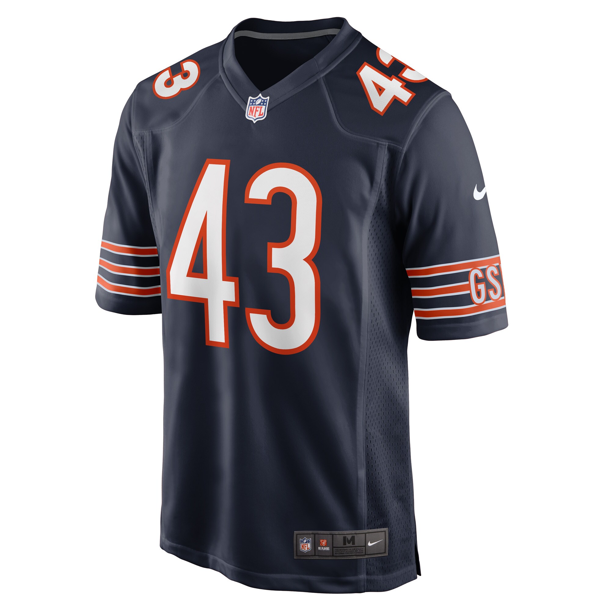 DeMarquis Gates Chicago BearsGame Player Jersey - Navy