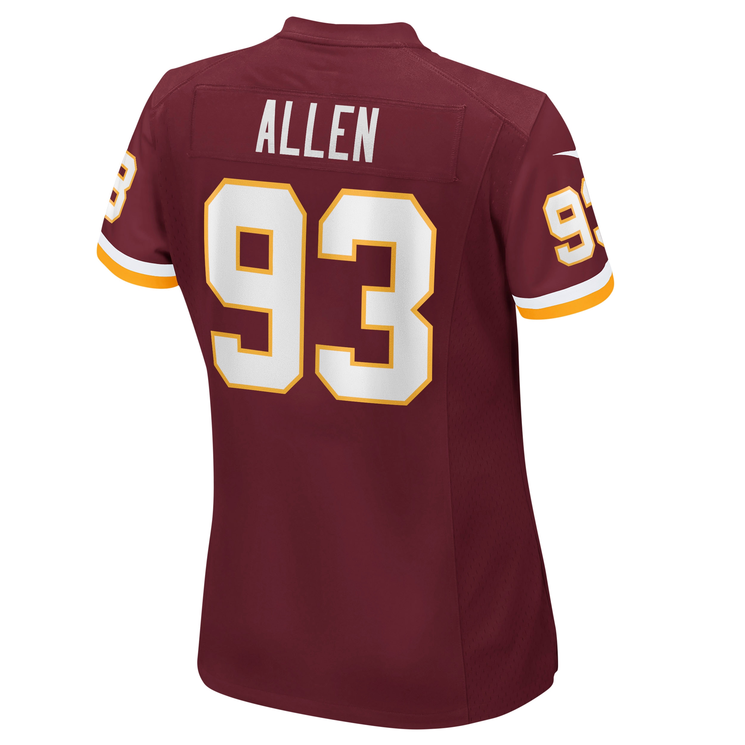 Jonathan Allen Washington Football Team Women's Game Player Jersey -Burgundy